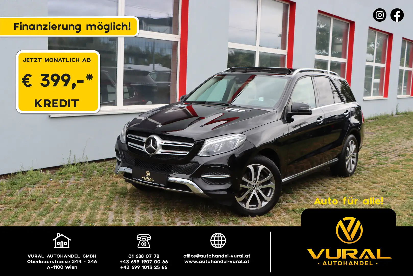 Mercedes-Benz GLE 350 d 4Matic | Head-up | Panoramadach | 360° Kamera Schwarz - 1