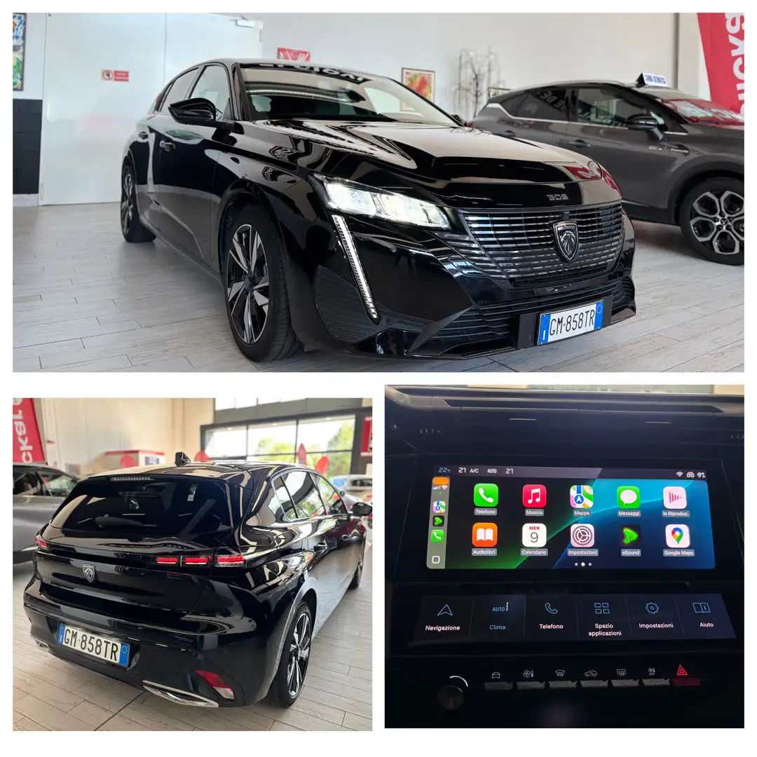 Peugeot 308 ALLURE 1.5 130CV EAT8 RESTYLING AZIENDALE EURO6DT Nero - 1