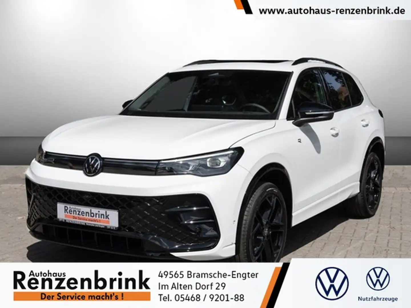Volkswagen Tiguan R-Line TDI DSG 4MOTION Black Style Harman Kardon Weiß - 1