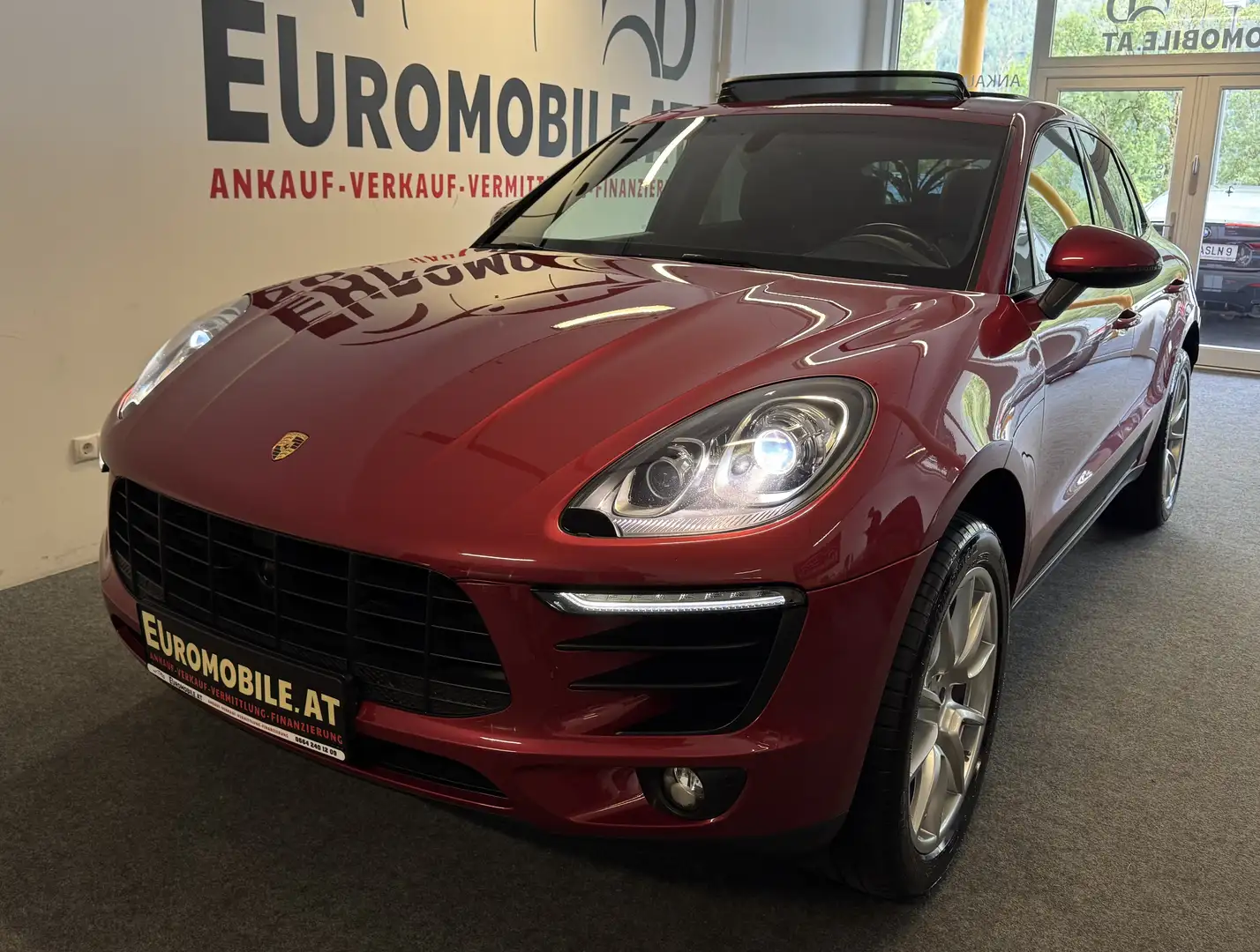 Porsche Macan S Diesel *PANO*VOLL-LEDER*RFK*BI-XENON*20ZOLL* Rouge - 1