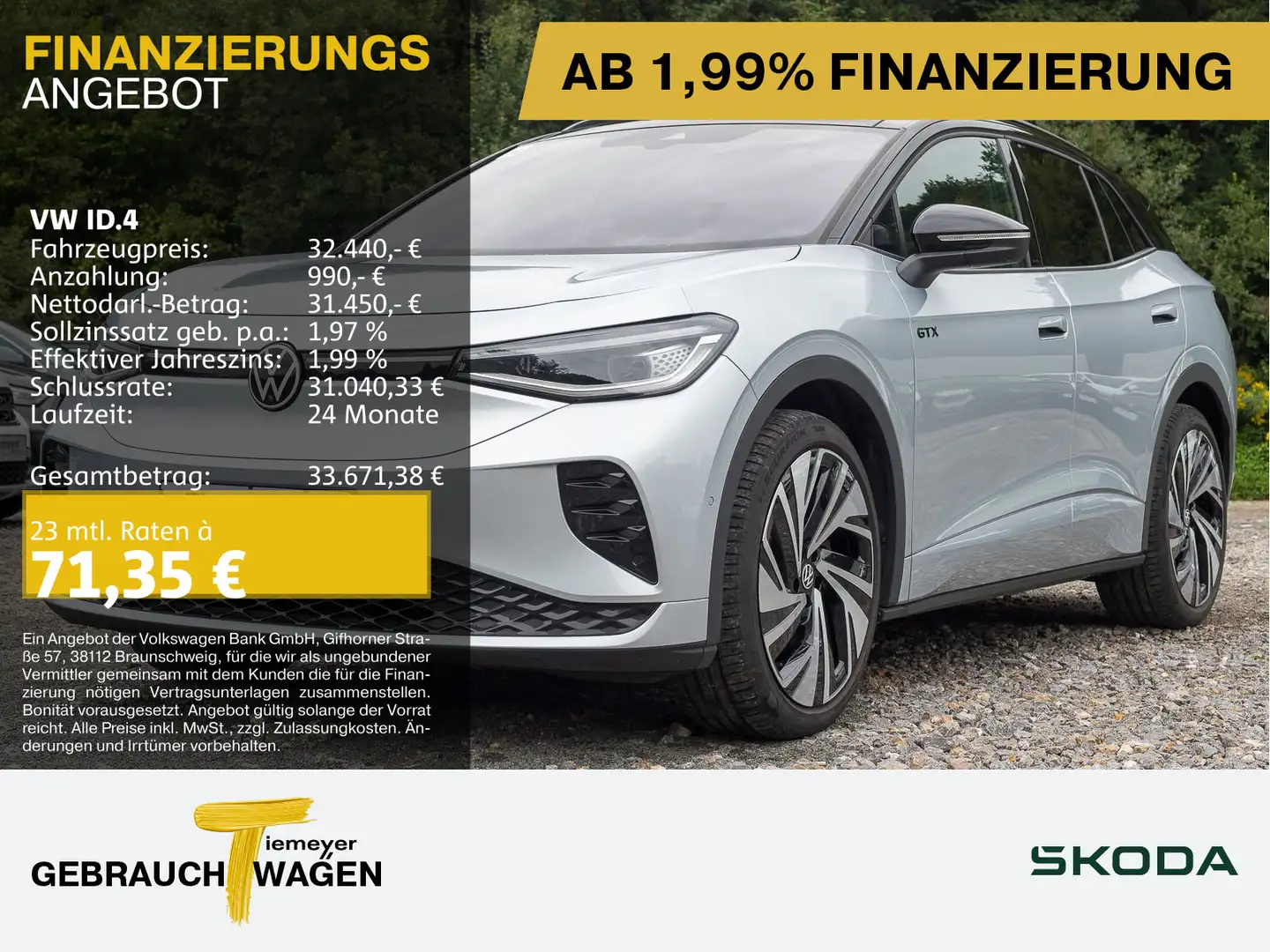 Volkswagen ID.4 GTX 4M LM21 PANO WÄRMEPUMPE NAVI KAMERA Argent - 1