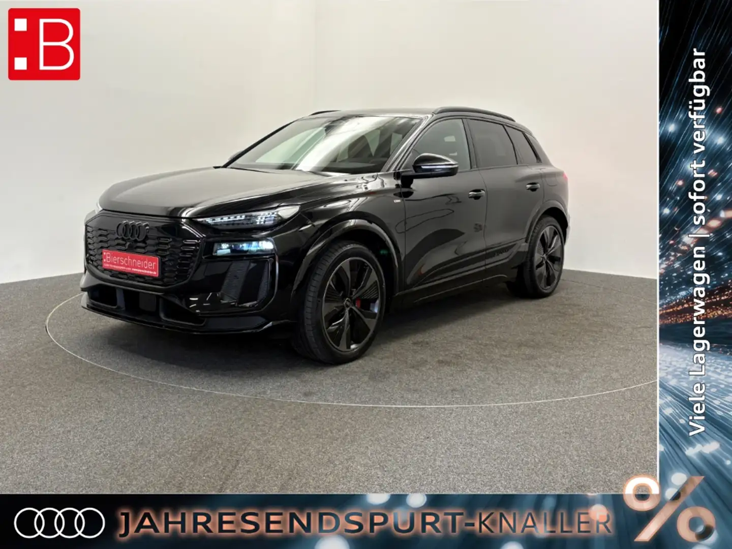 Audi Q6 e-tron SUV quattro S line 0,25 PANO AHK HEADUP Noir - 1