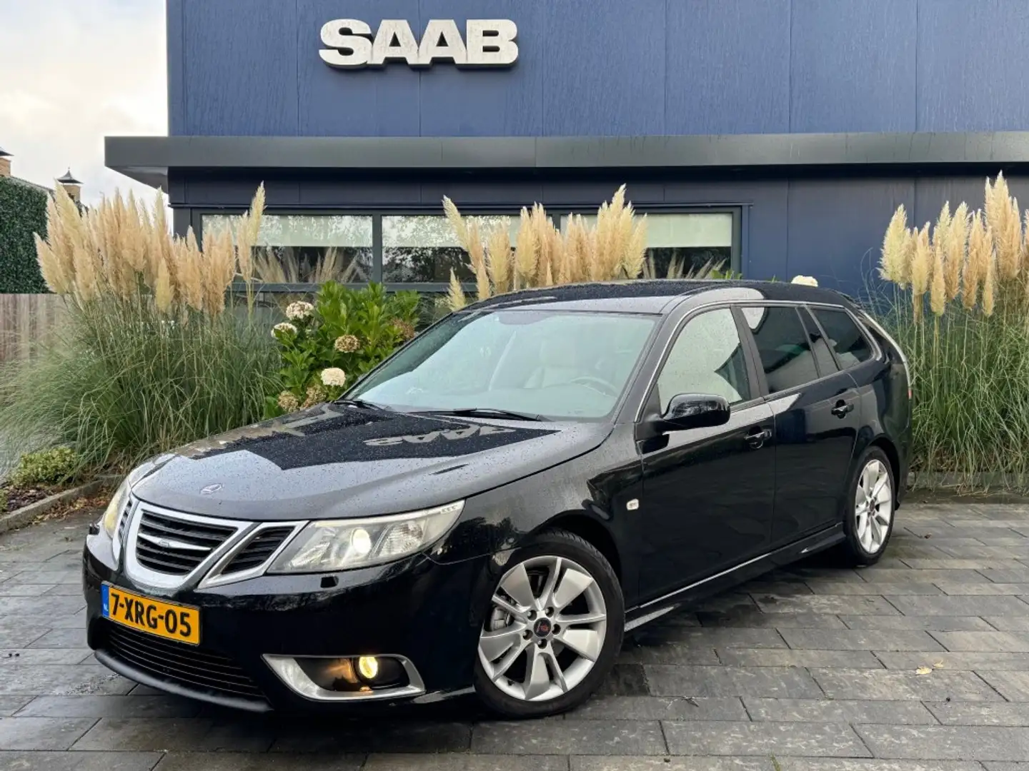 Saab 9-3 Estate TTiD Aero 180 pk Xenon/Leer/17 inch Beurt+A Noir - 1