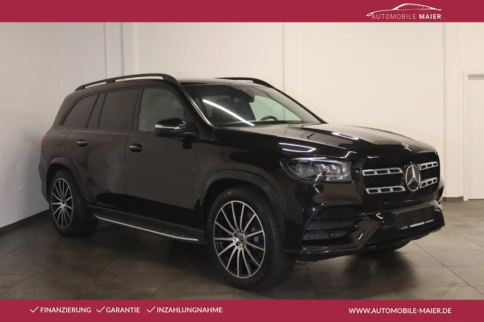 Mercedes-Benz GLS 400 d 4M.-AMG Night 7Si-Pano-Luft-AHK-360°- Noir - 1