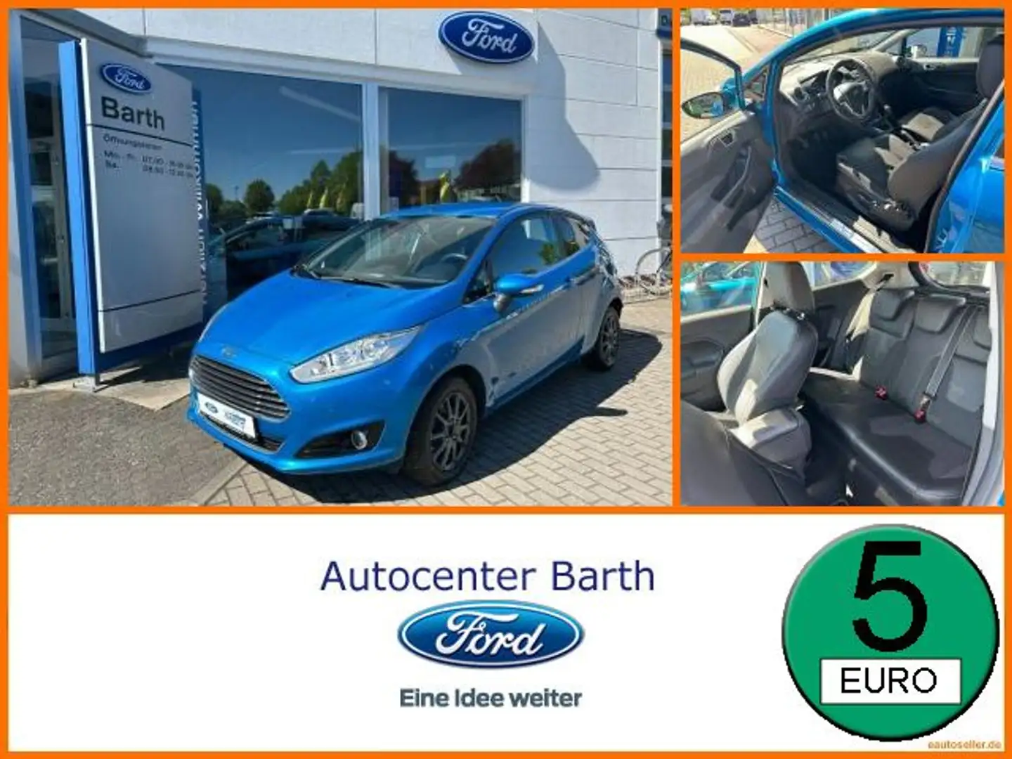 Ford Fiesta 1.0 EcoBoost Individual KeyLess SHZ LM Azul - 1