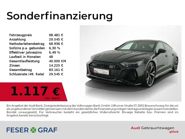 Audi RS7 Keramik,Pano,HUD,Stdhz,RS-AGA,Dynamik,305kmh