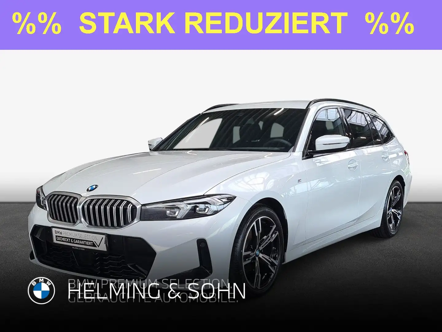 BMW 320 d xDrive M-Sport LED HiFi DAB AHK RFK uvm. Blanc - 1