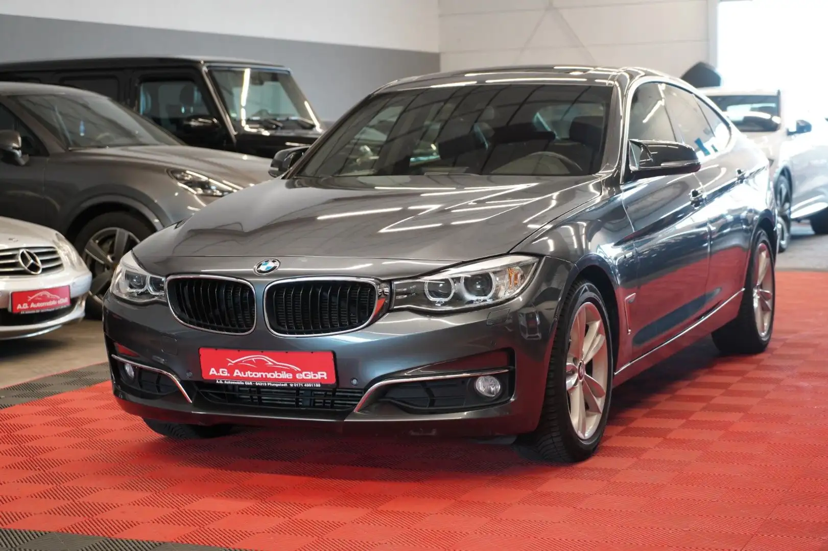 BMW 318 318d GT Aut. Luxury Bi-Xenon*Navi*Tempomat*RFK Gris - 1