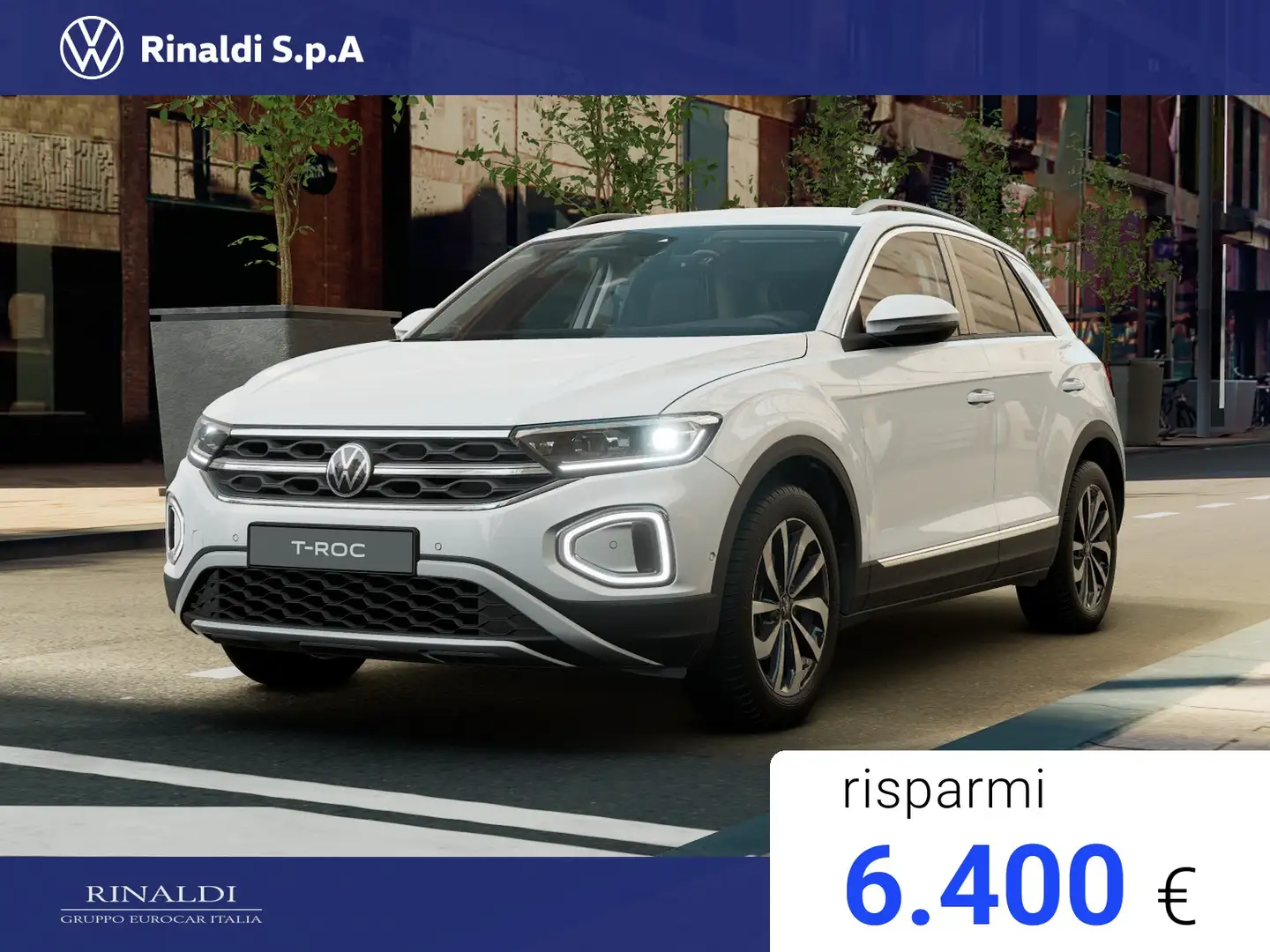 Volkswagen T-Roc 1.5 tsi style dsg Bianco - 1