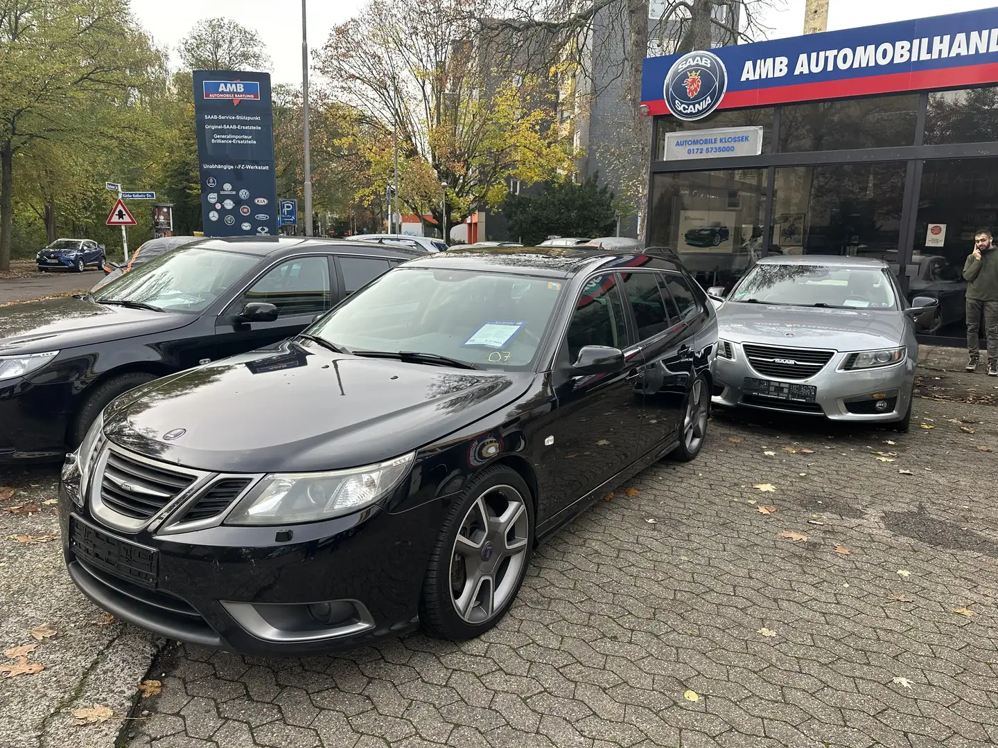 Saab 9-3 9-3 Sport Kombi 2.8 Turbo V6 Sport-Kombi  Aero XWD Schwarz - 1