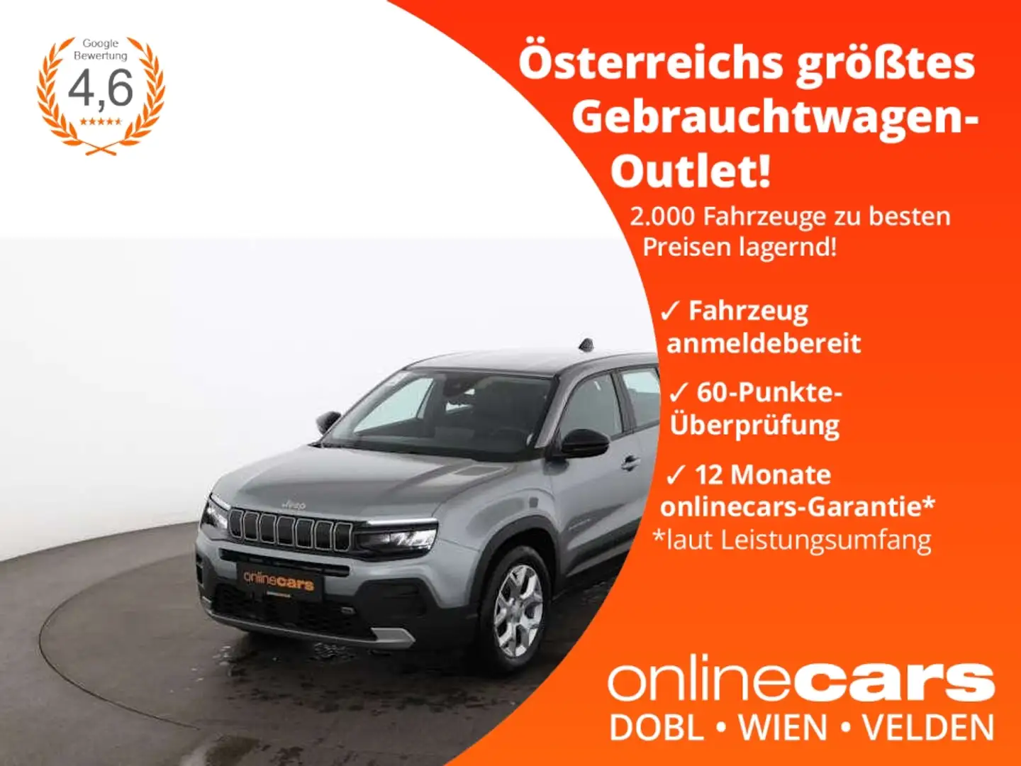 Jeep Avenger 1.2 GSE Altitude LED NAV JBL SITZHZG TEMP Grau - 1