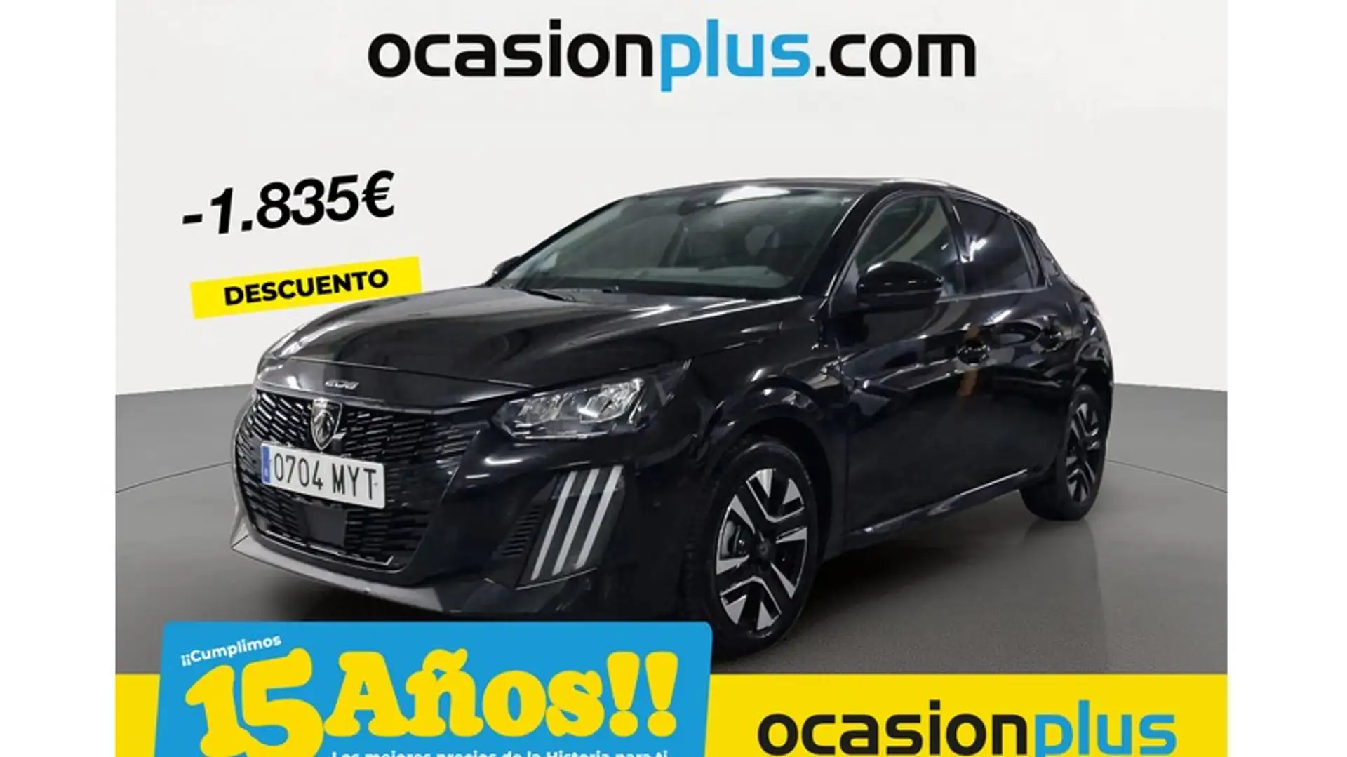 Peugeot 208 1.2 Hybrid Allure e-DCS6 100 Negro - 1