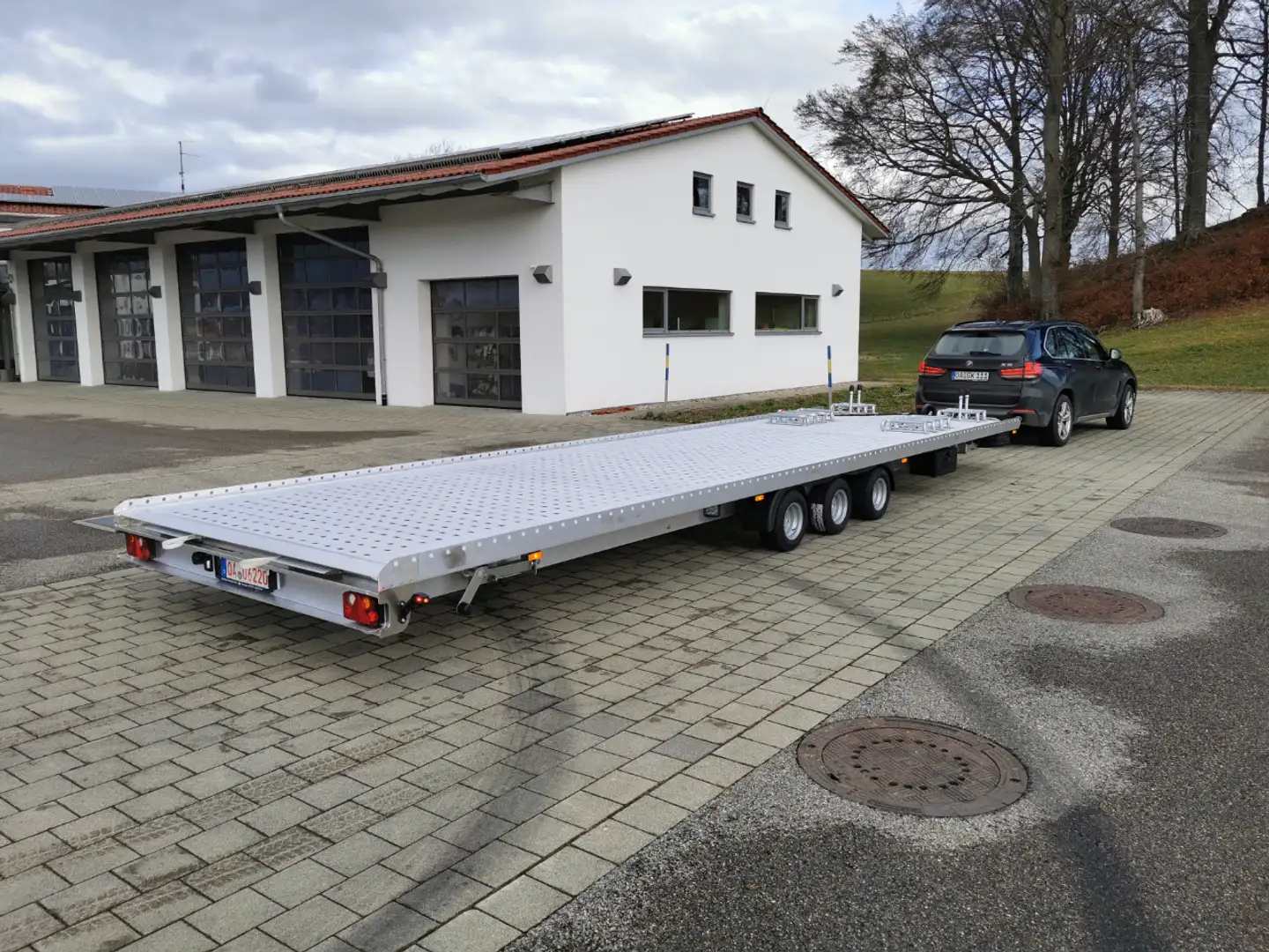 Overig HK Trailer 3,5t 9,0 m Vollalu Autotransporter Zilver - 2