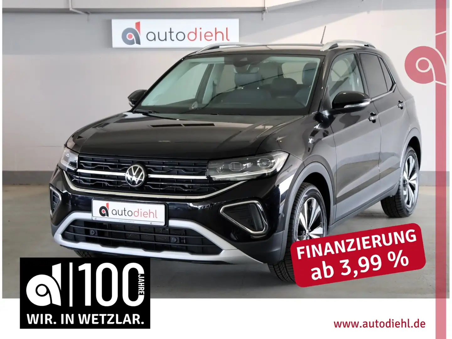 Volkswagen T-Cross 1.0 TSI DSG Style *AHK*NAVI Negro - 1