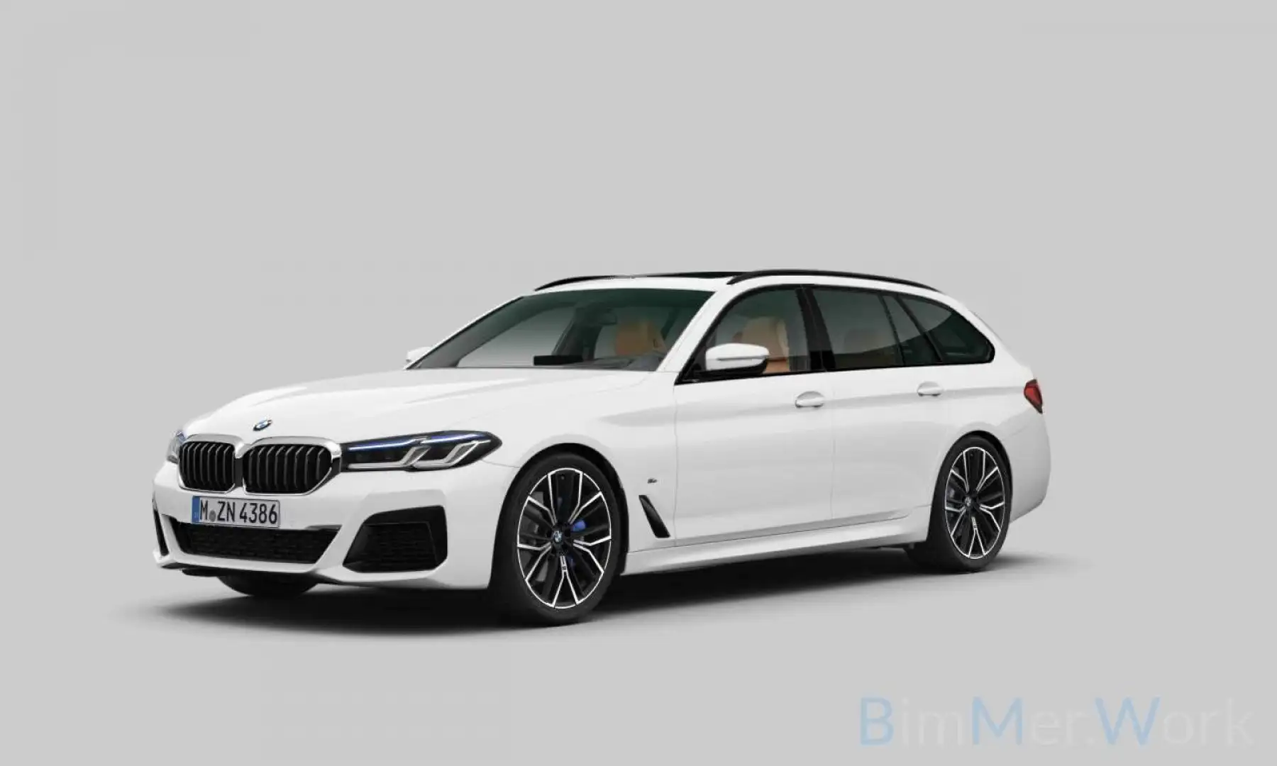 BMW 530 M Sport Panorama Kamera Laser HUD HiFi Weiß - 1