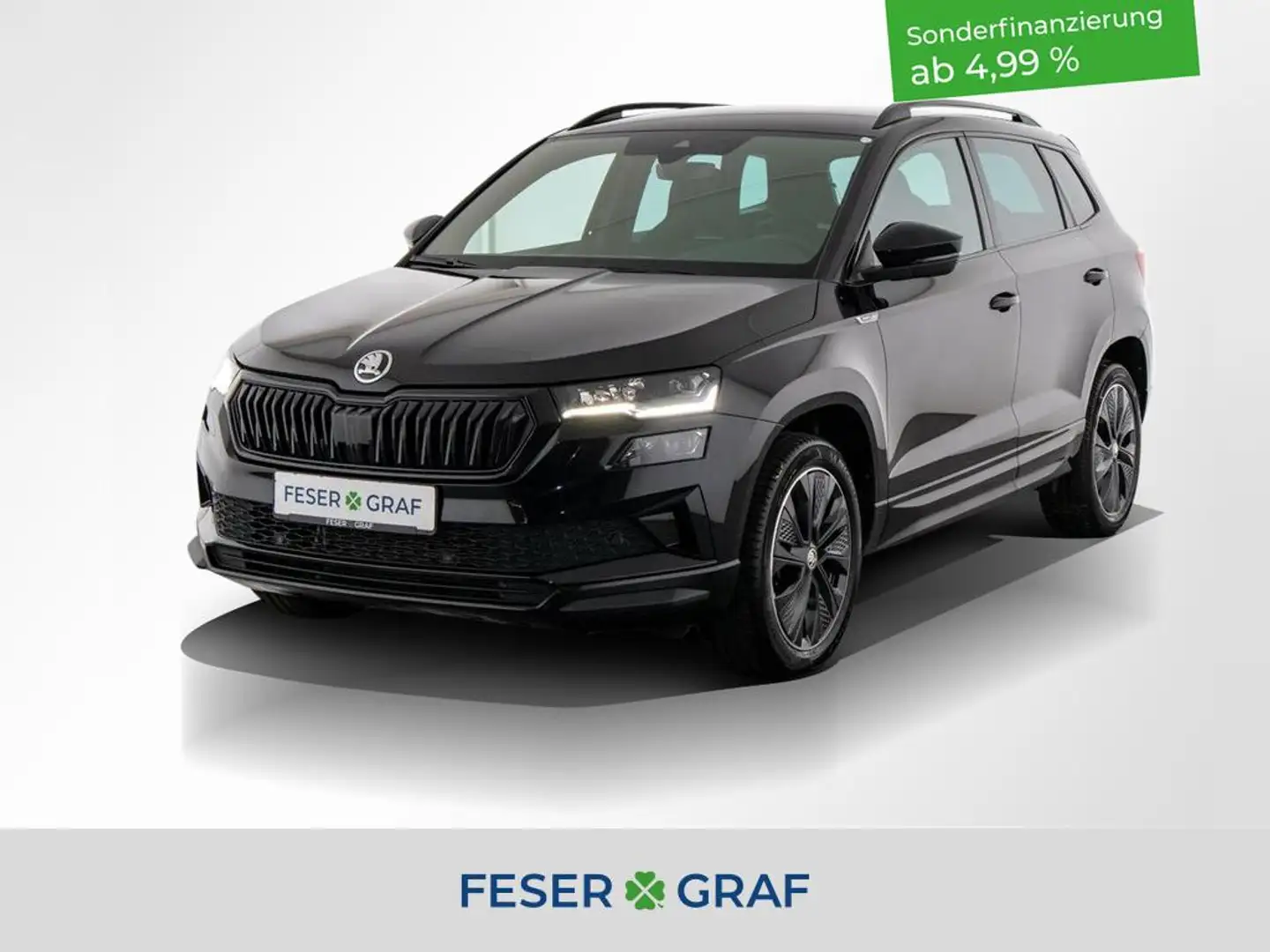 Skoda Karoq 1.5 TSI Sportline DSG AHK / Kamera / ACC / DCC Schwarz - 1