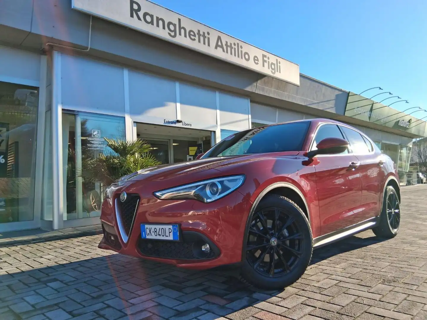 Alfa Romeo Stelvio 2.2 Turbodiesel 160 CV AT8 GUARDA LA PROVA Strada Rosso - 1
