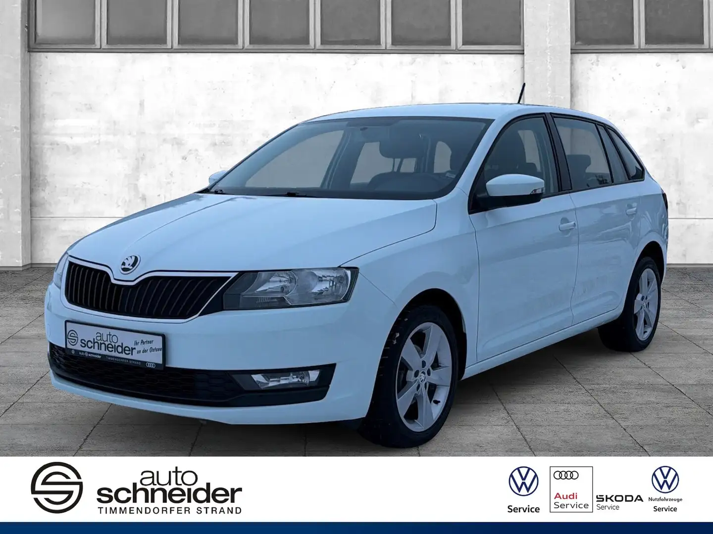 Skoda Rapid/Spaceback Rapid Spaceback 1.0 TSI Cool Edition DAB Klima BC Blanc - 1
