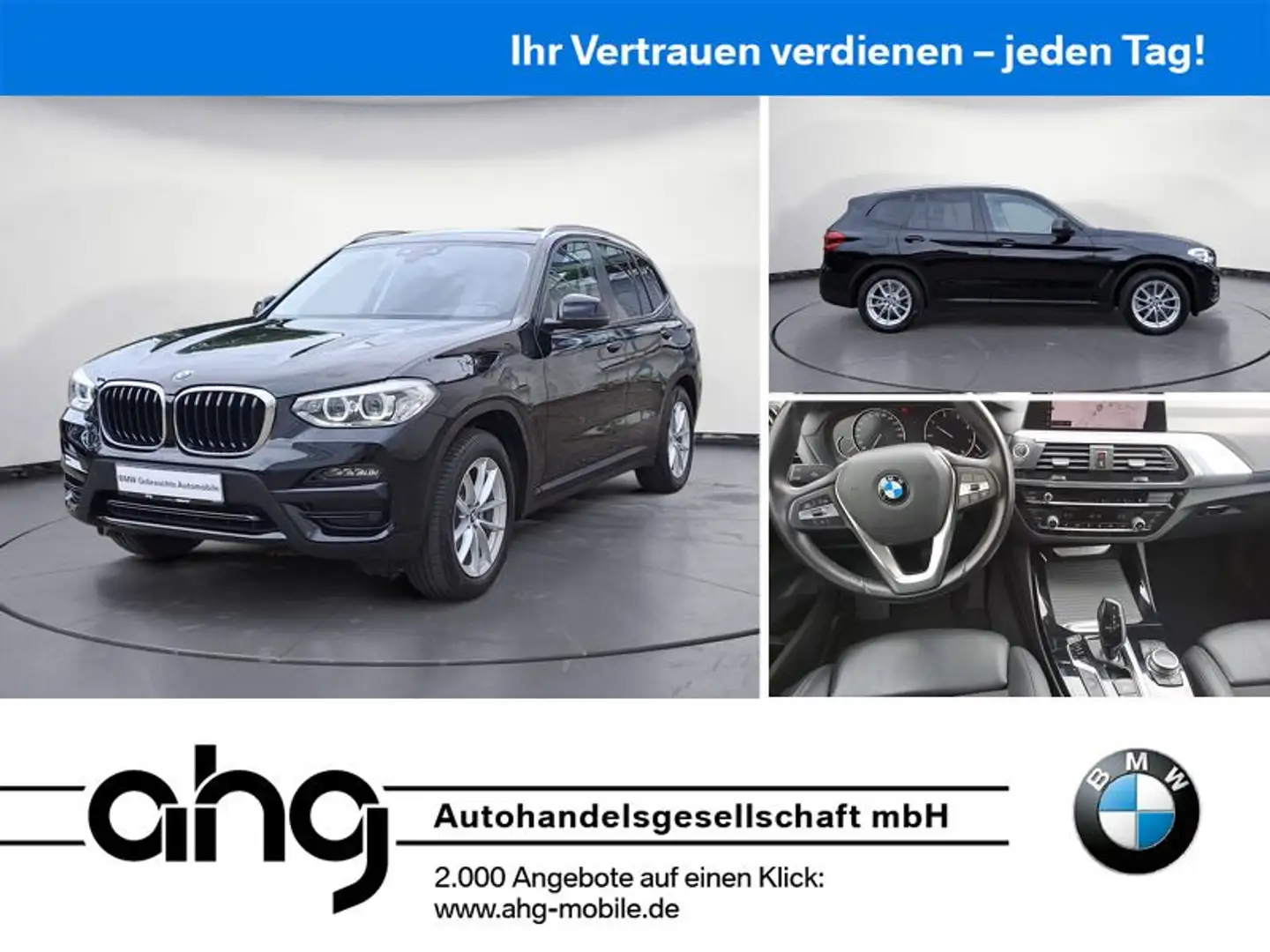 BMW X3 xDrive20d ADVANTAGE AT AHK Navi Prof Sportsit Nero - 1