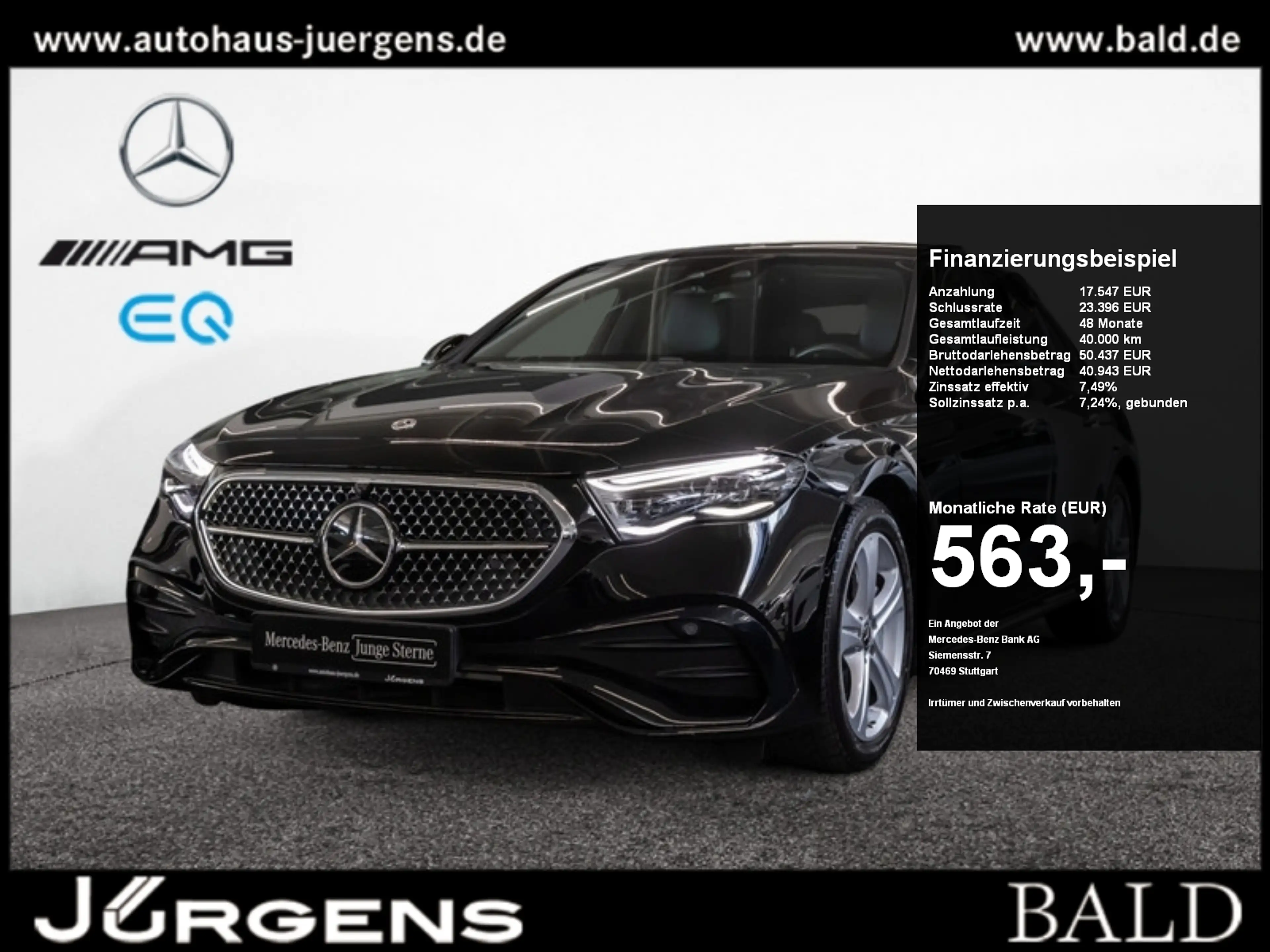 Mercedes-Benz E 220 d 4M AMG-Sport/Super/Pano/Burm/AHK/Night