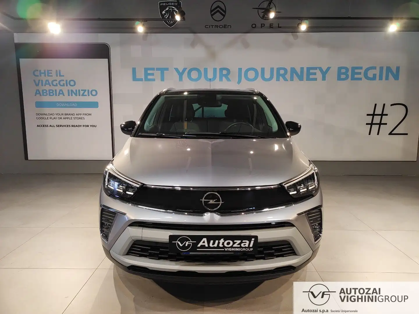 Opel Crossland Crossland 1.2 Turbo 12V 130 CV aut. Start&Stop El Grigio - 2