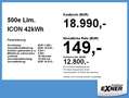 Fiat 500e Lim. ICON 42kWh Navi+SHZ+Winterp.+Kam.+LM Gris - thumbnail 4