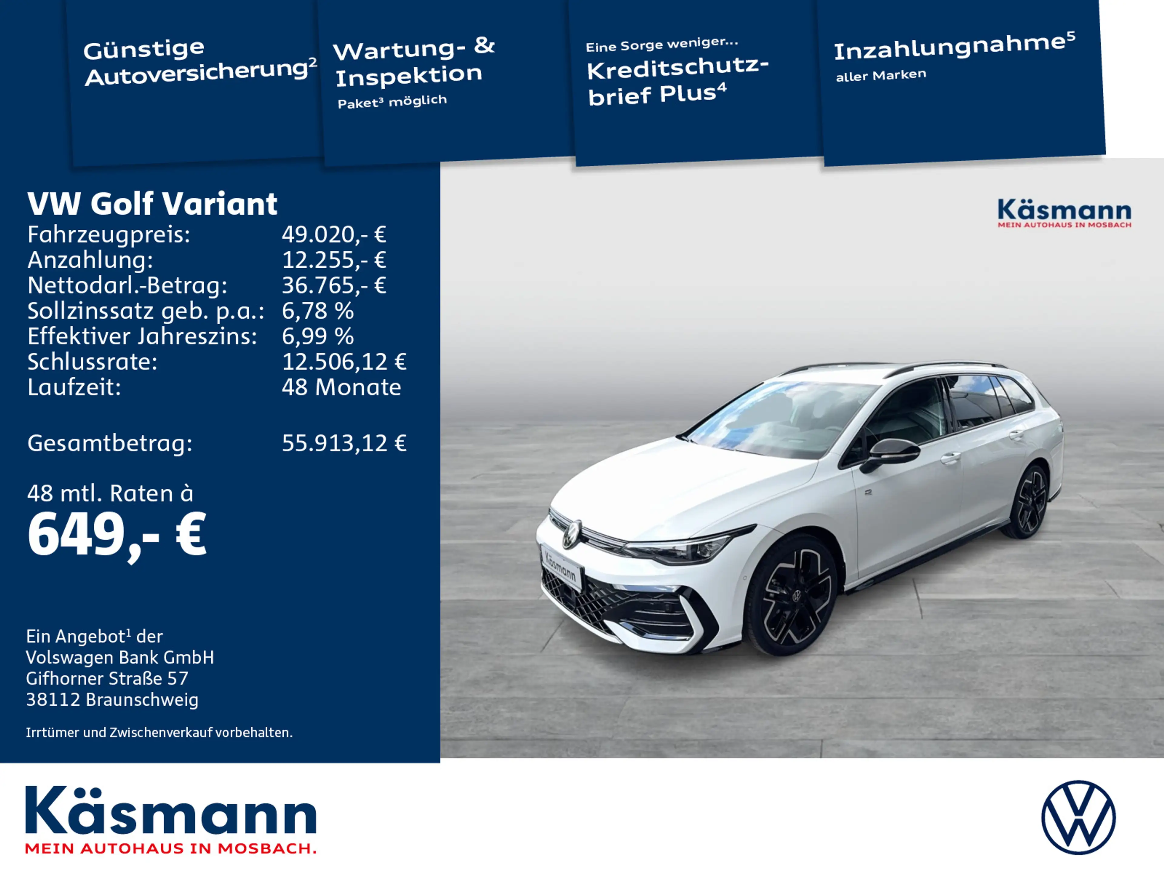 Volkswagen Golf Variant R-Line 1.5eTSI AHK MATRIX 360 H&K — photo 2