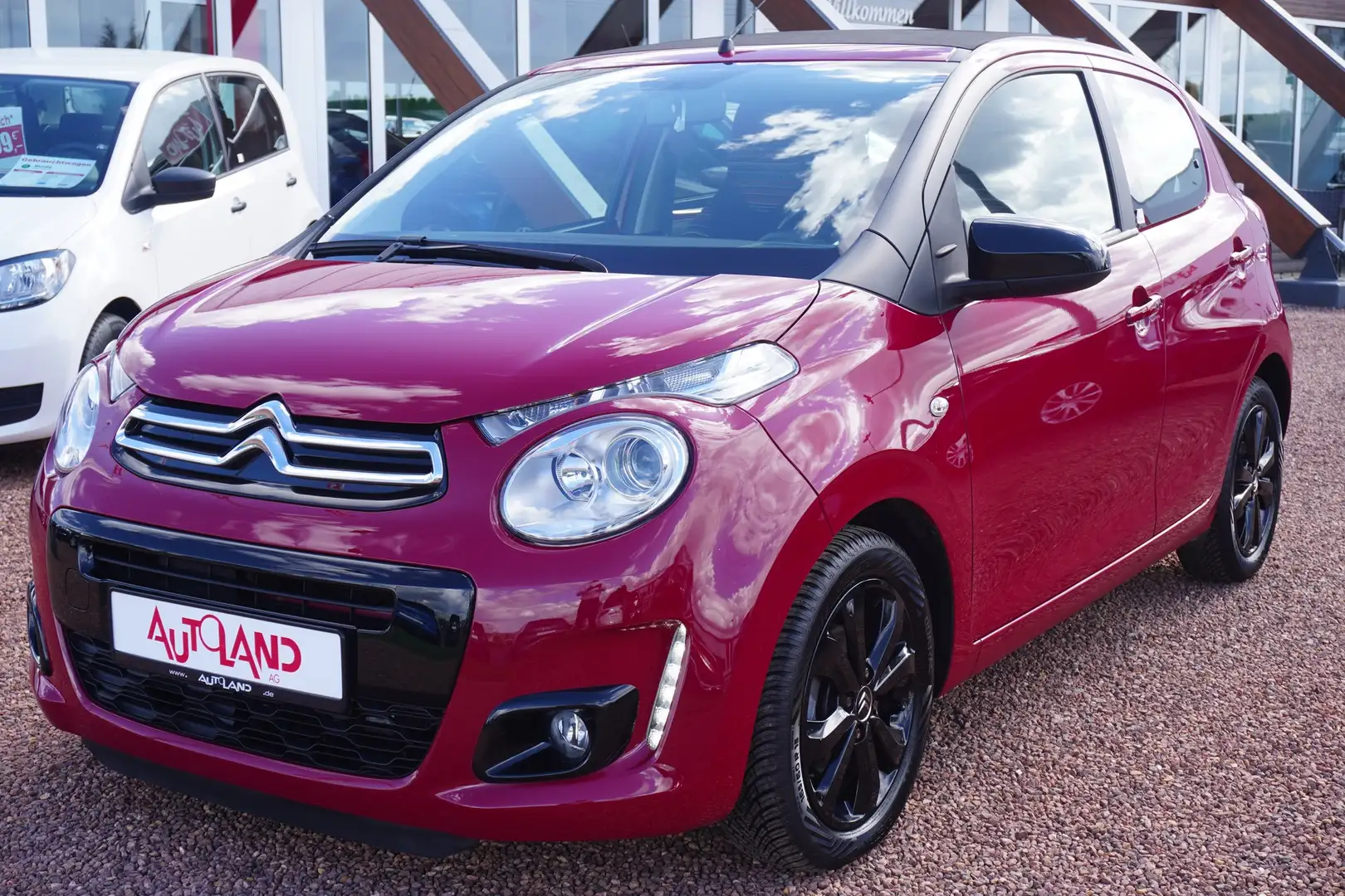 Citroen C1 1.2 VTi Airscape Shine Kamera Faltdach DAB Rot - 2