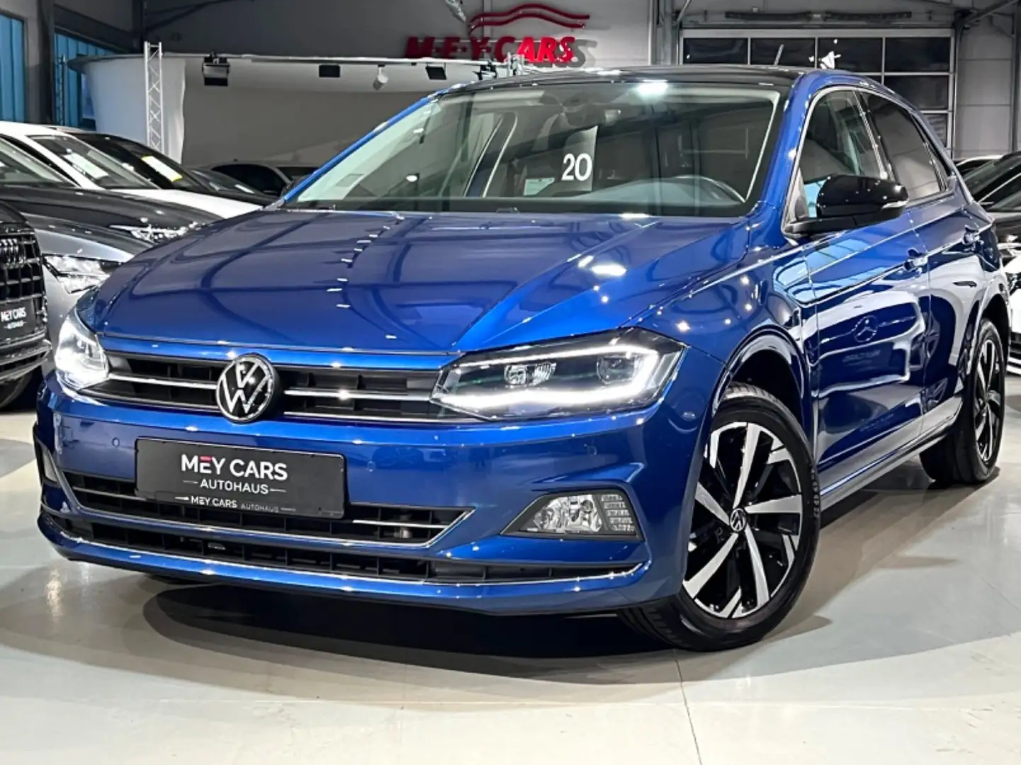 Volkswagen Polo VI Highline*ACC*RFK*GARANTIE*LED*MWST* Bleu - 1