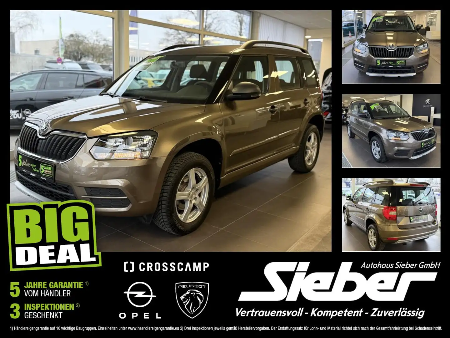 Skoda Yeti 1.2 TSI Green Cool Edition Facelift*Klima Braun - 1