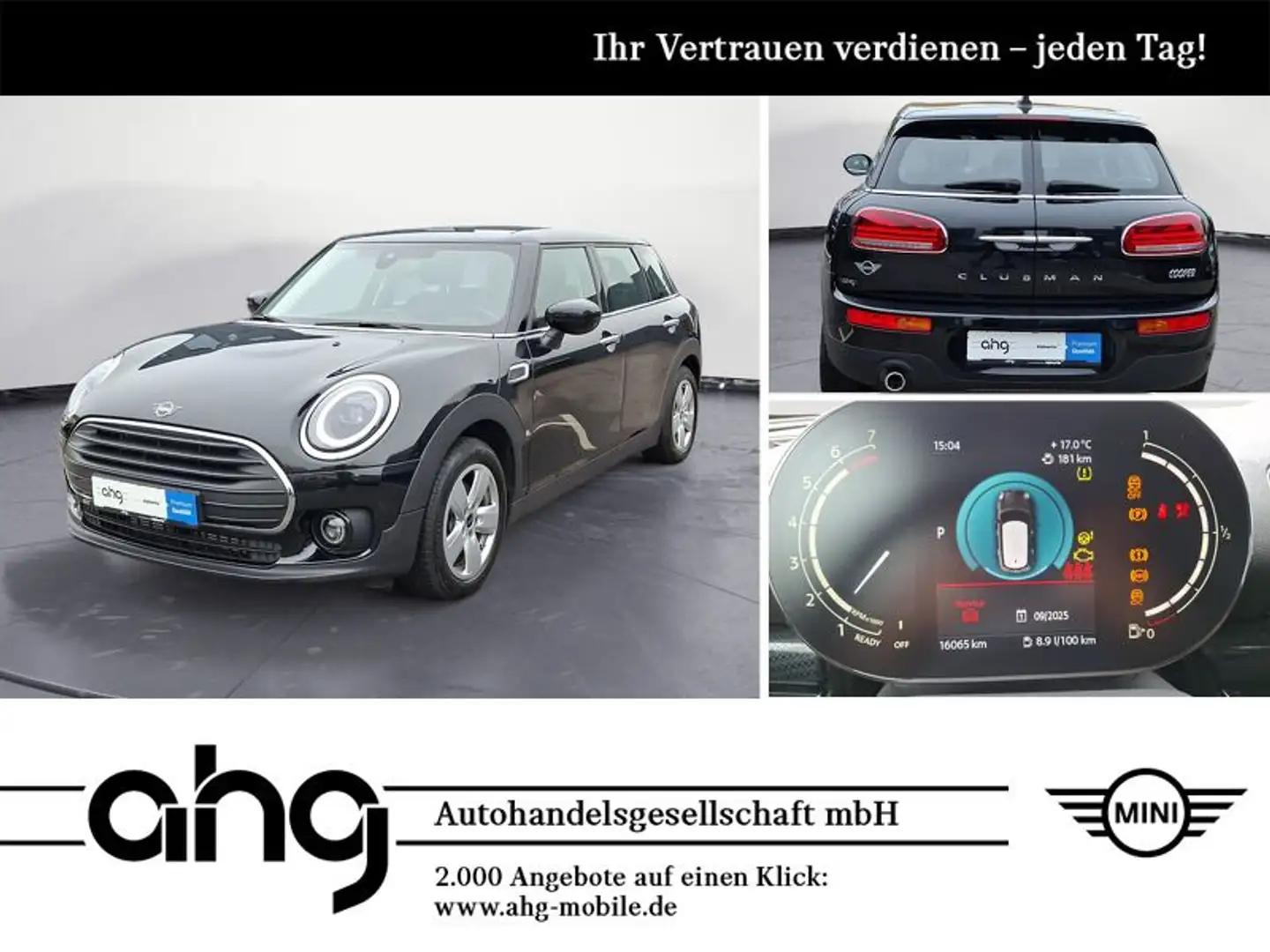 MINI Cooper Clubman Cooper Aut. Essential Trim PDC Navi Sitz Schwarz - 1