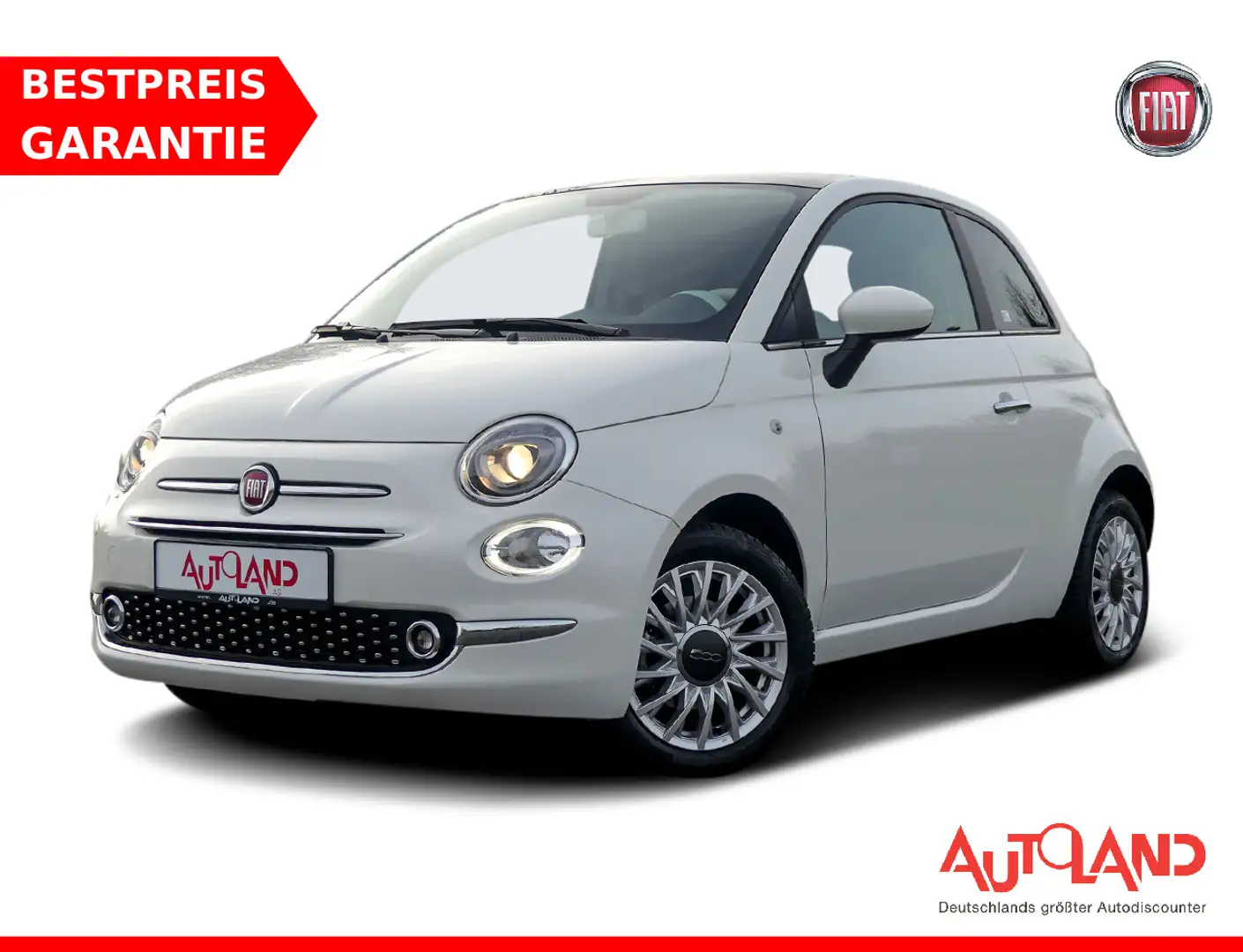 Fiat 500 1.0 M-Hybrid Dolcevita Panorama Klimaaut. Weiß - 1