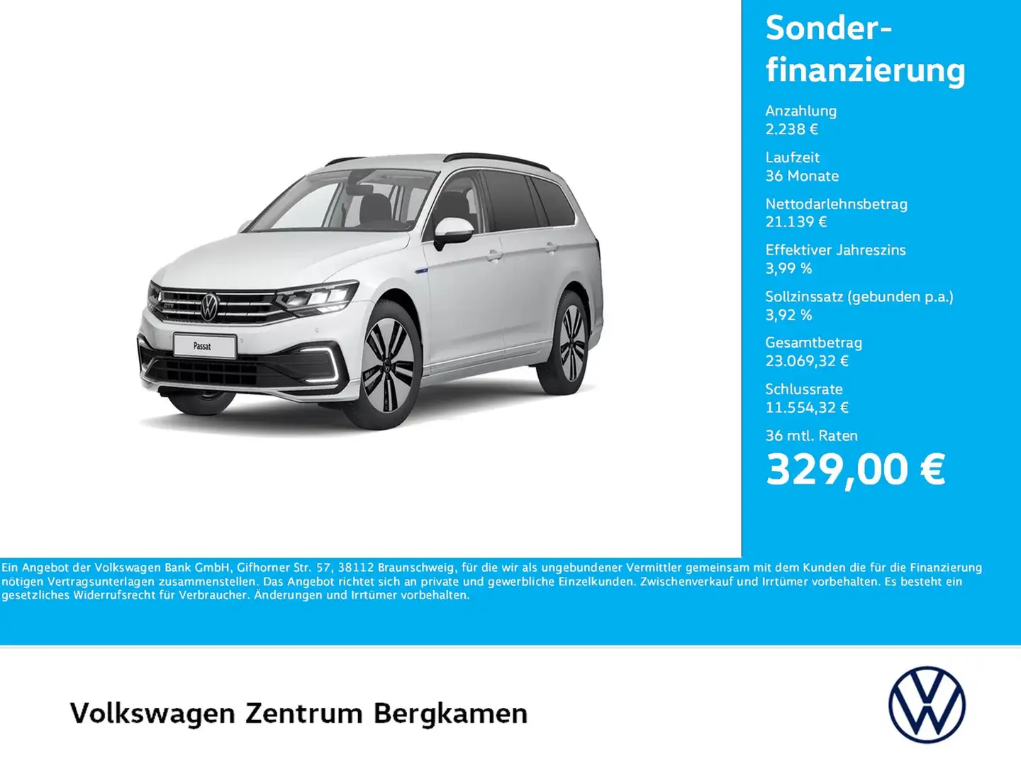 Volkswagen Passat Variant 1.4 HYBRID GTE CAM ACC LM17 NAVI Blanc - 1