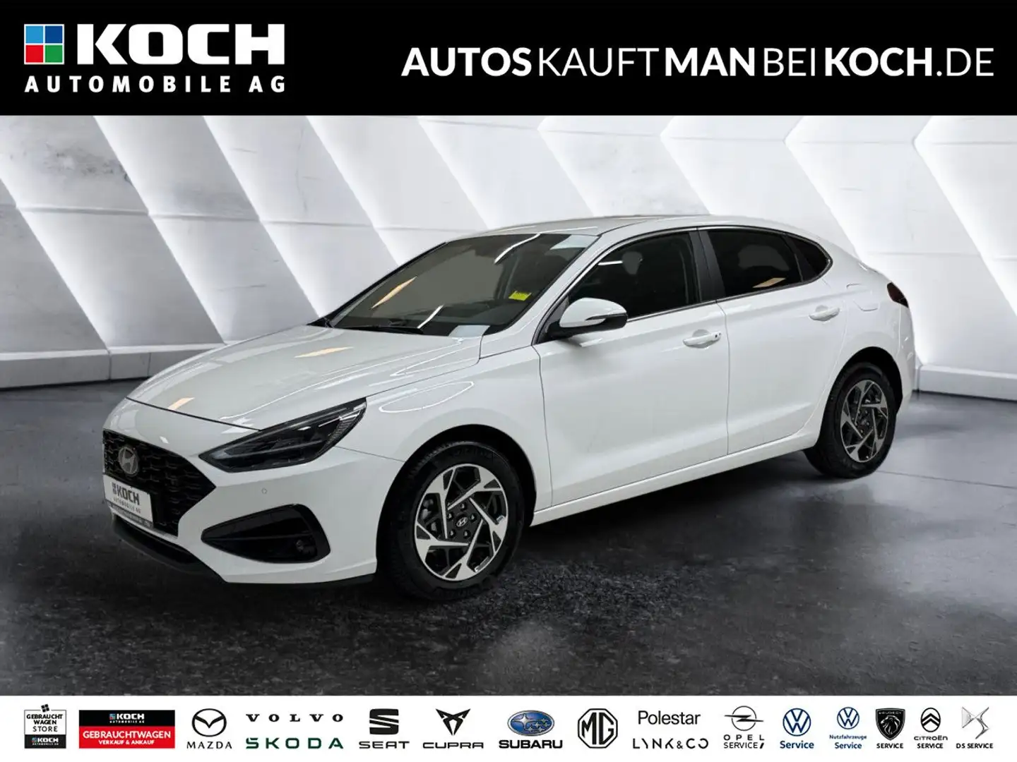 Hyundai i30 Fastback 1.0T-GDI DCT LED Navi Klima Temp.LM Weiß - 1