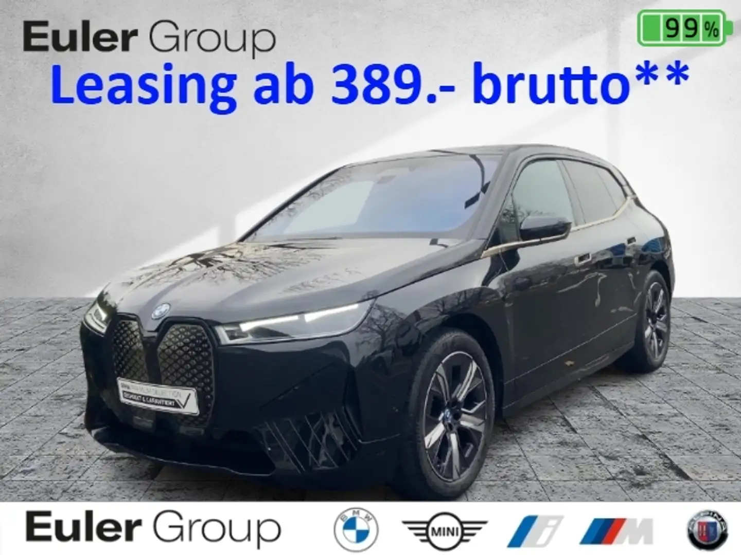 BMW iX xDrive 40 M-Sport AHK 21'' Iconic Laser DA-Prof PA Schwarz - 1