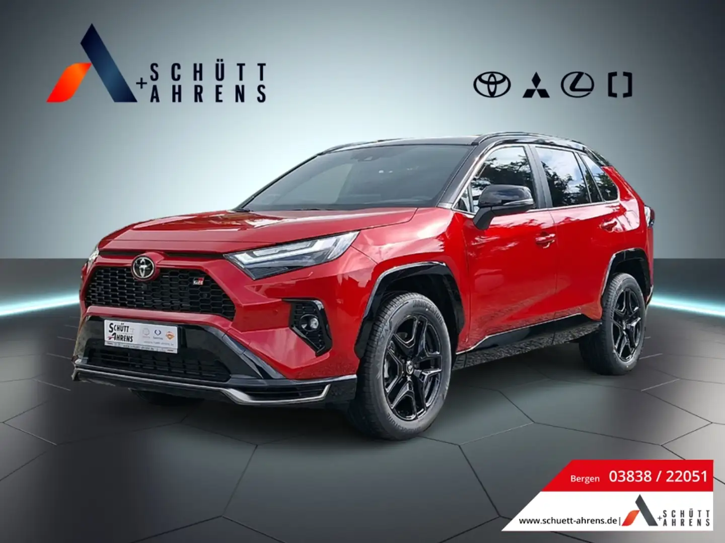 Toyota RAV 4 2,5 4x4 PHEV CVT GR SPORT Totwinkelassistent 360 K Rot - 1