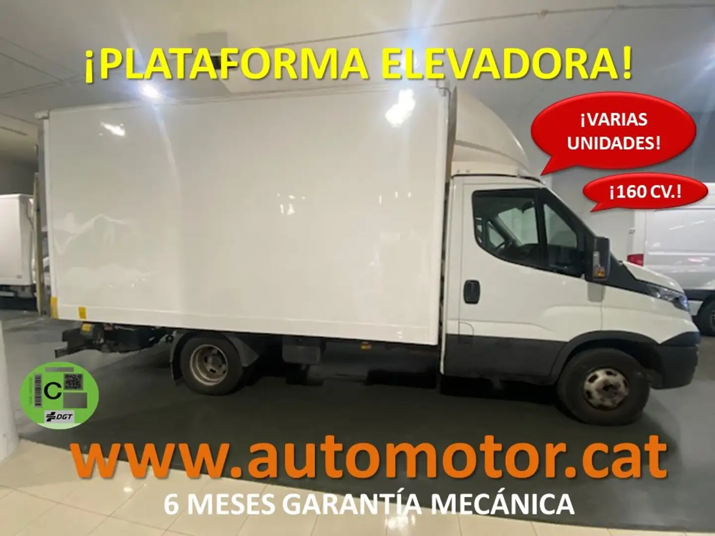 Iveco Daily Chasis Cabina 35C16 3750 160cv PLATAFORMA EL Blanc - 1
