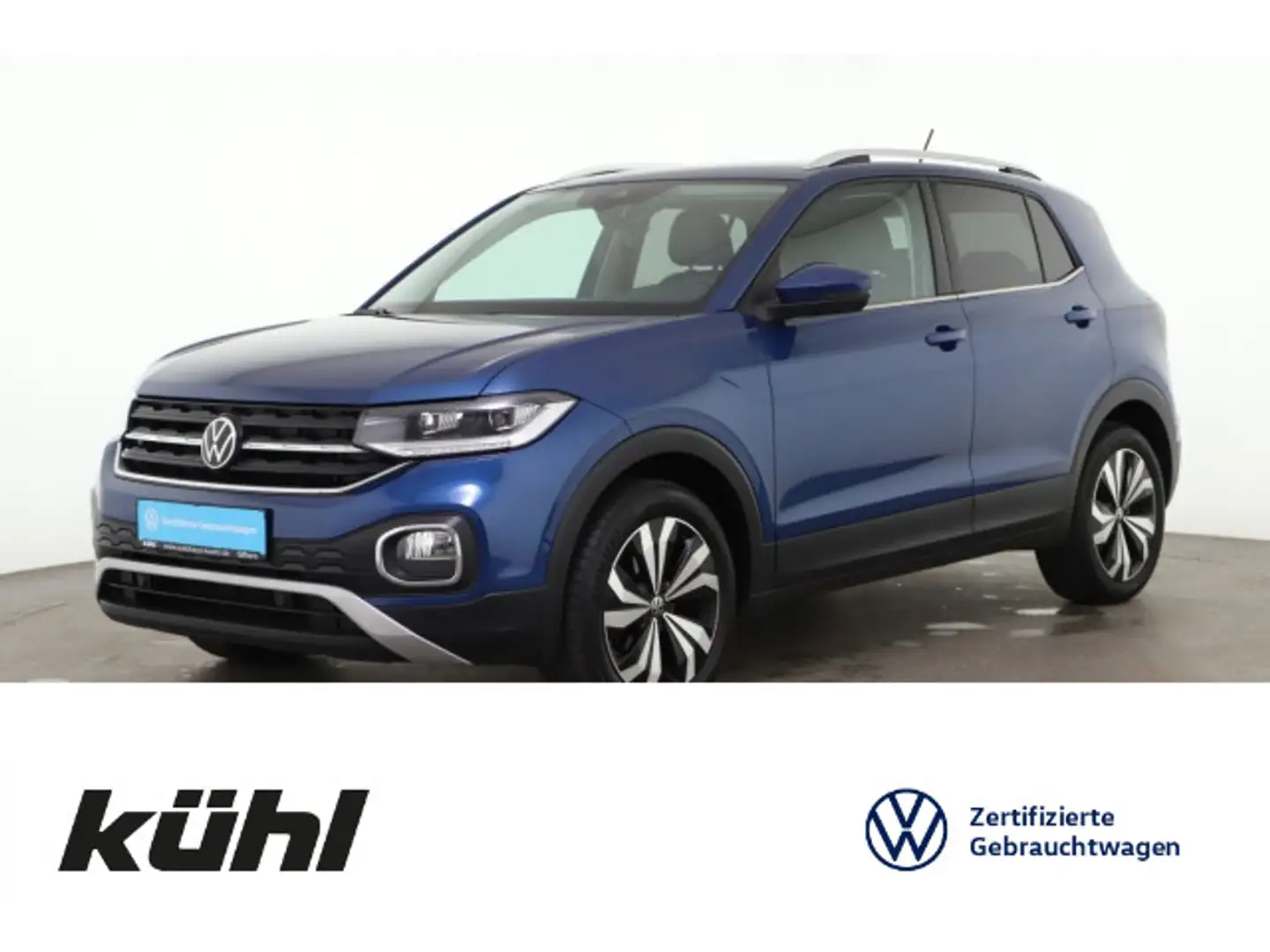 Volkswagen T-Cross 1.0 TSI Style LED/ACC/Kamera/App/Navi Blau - 1