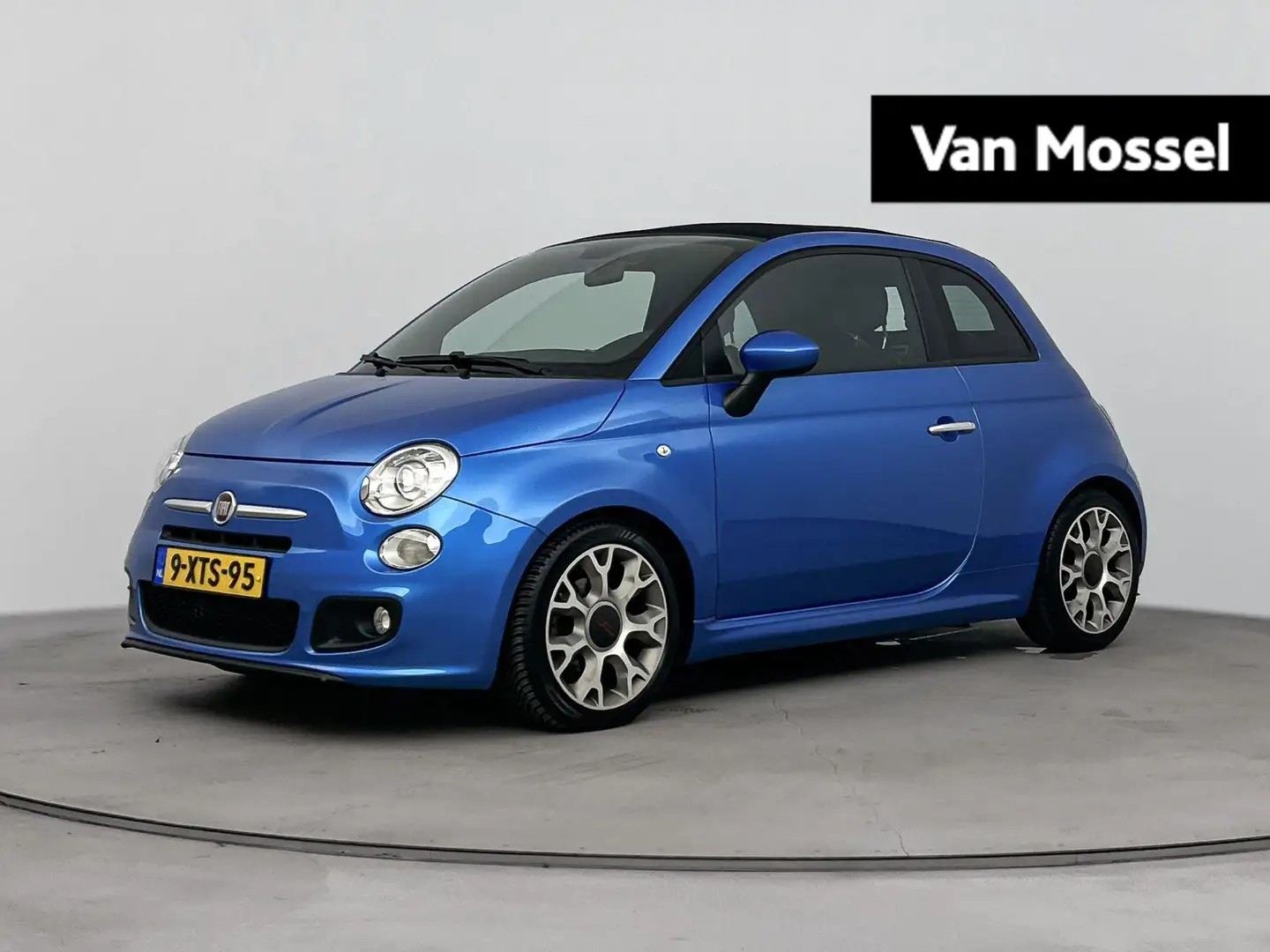 Fiat 500 Cabrio 0.9 TwinAir Turbo 500S | PARKEERSENSOREN | Blauw - 1