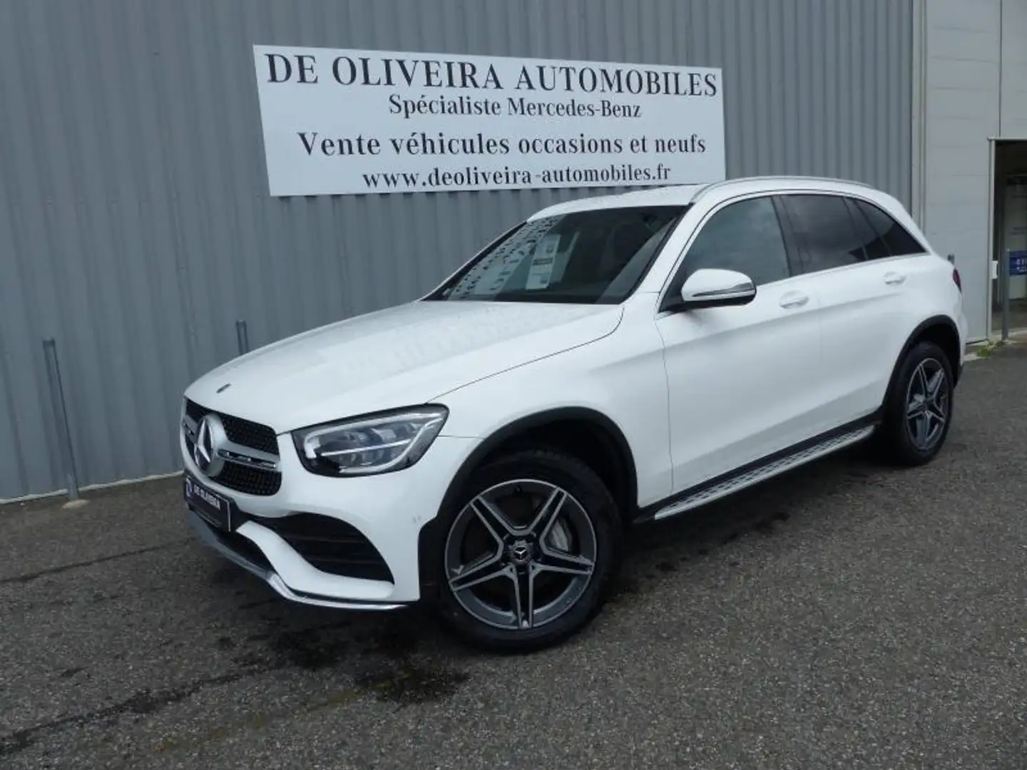 Mercedes-Benz GLC 300 300 de 194+122ch AMG Line 4Matic 9G-Tronic (TVA) Blanc - 1