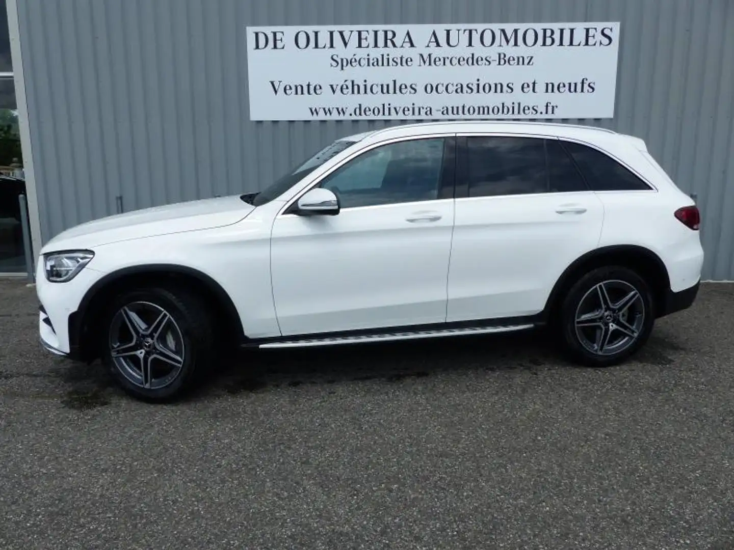 Mercedes-Benz GLC 300 300 de 194+122ch AMG Line 4Matic 9G-Tronic (TVA) Blanc - 2