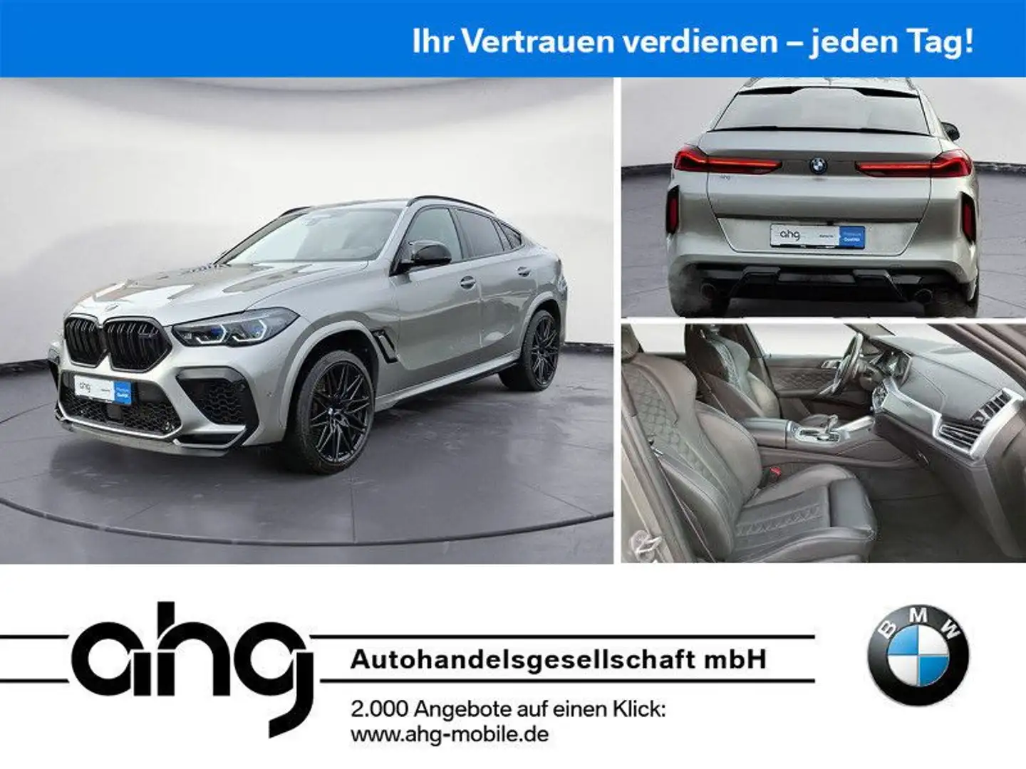 BMW X6 M Competition M Driver's AHK Laser Gris - 1