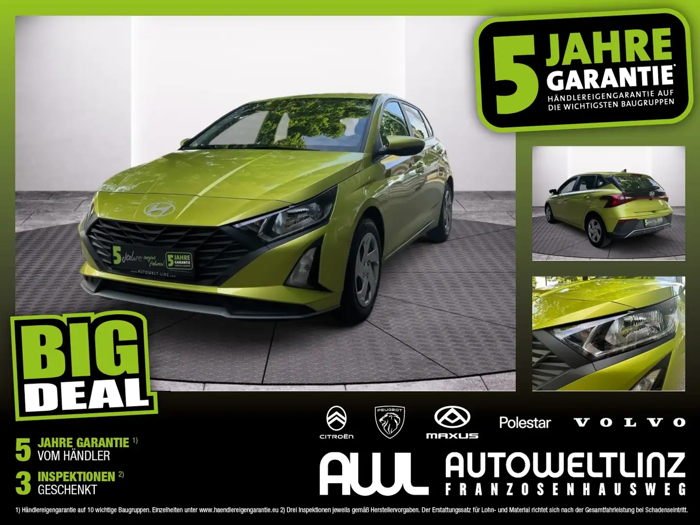 Hyundai i20 1.2 Navi+SHZ+Kam.+PDC Grün - 1