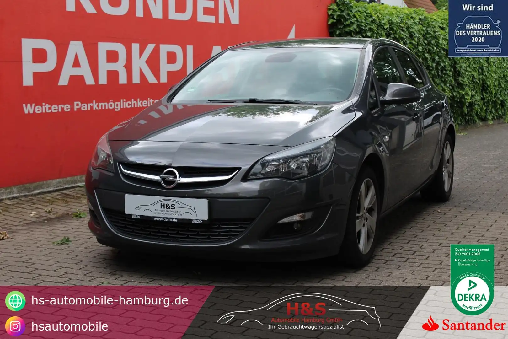 Opel Astra J 5-trg. Style Gris - 1