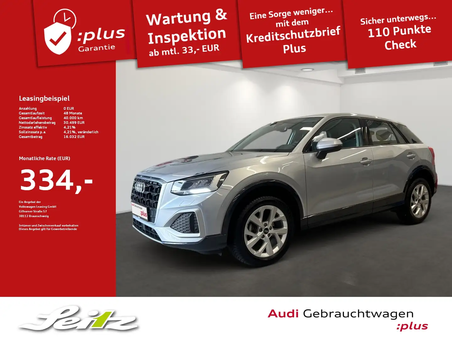 Audi Q2 35 TFSI advanced *LED*KAMERA*NAVI* Silber - 1