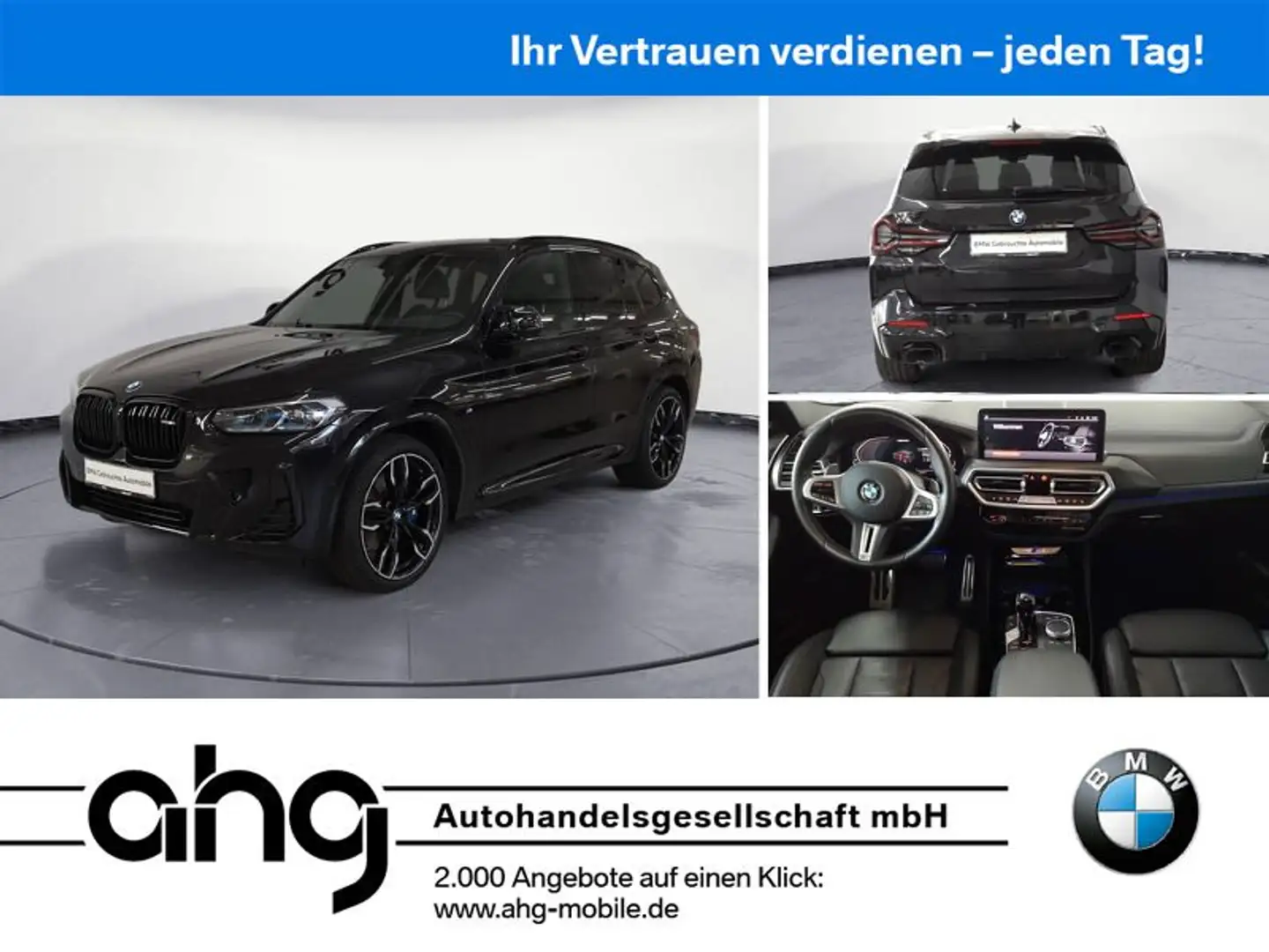 BMW X3 M i AT Navi Bluetooth PDC HeadUp Kurvenlicht Schwarz - 1