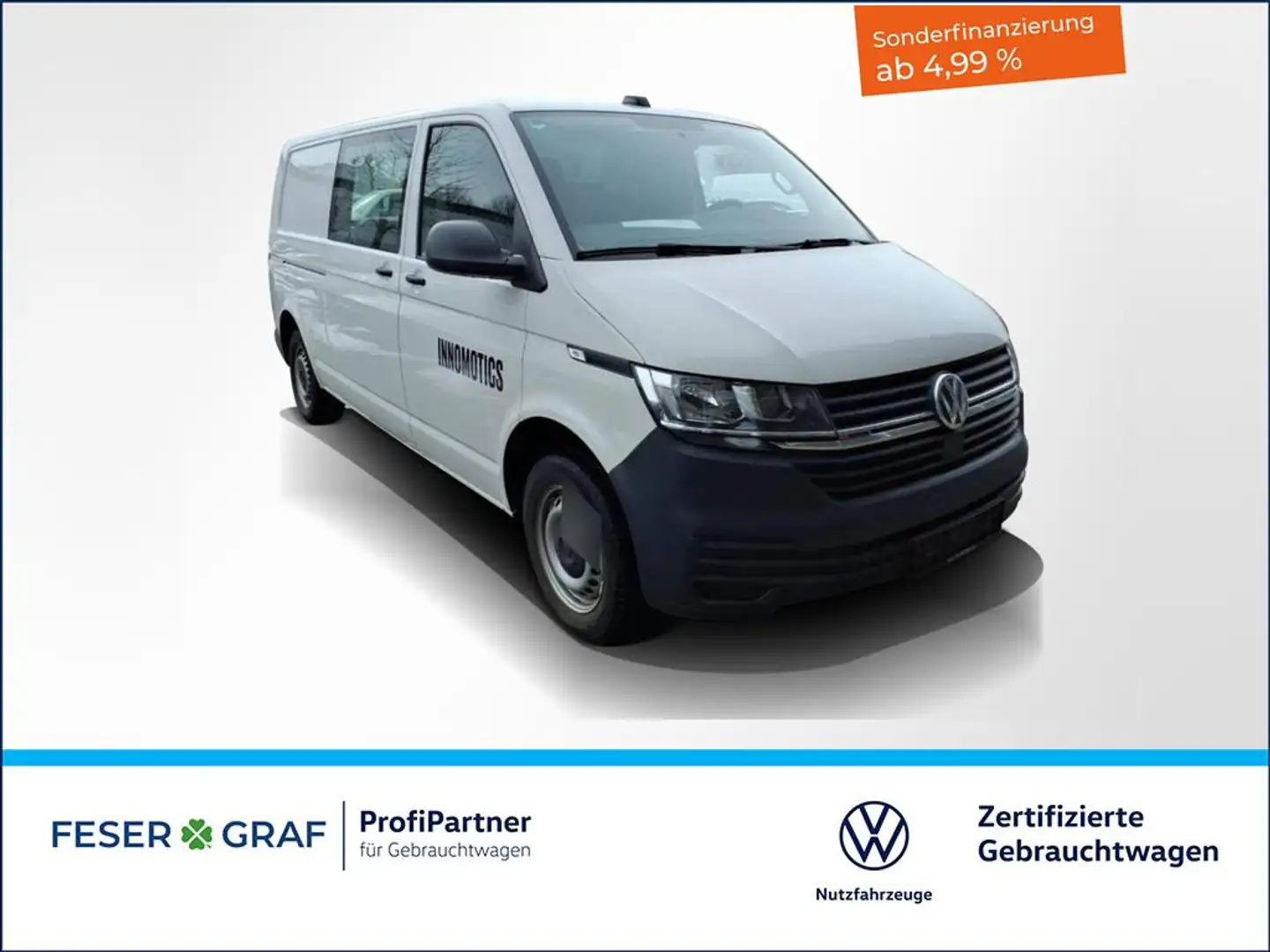 Volkswagen T6.1 Transporter 6.1 Kasten 2.0 TDI LR 4x4 Navigationssystem Blanco - 1