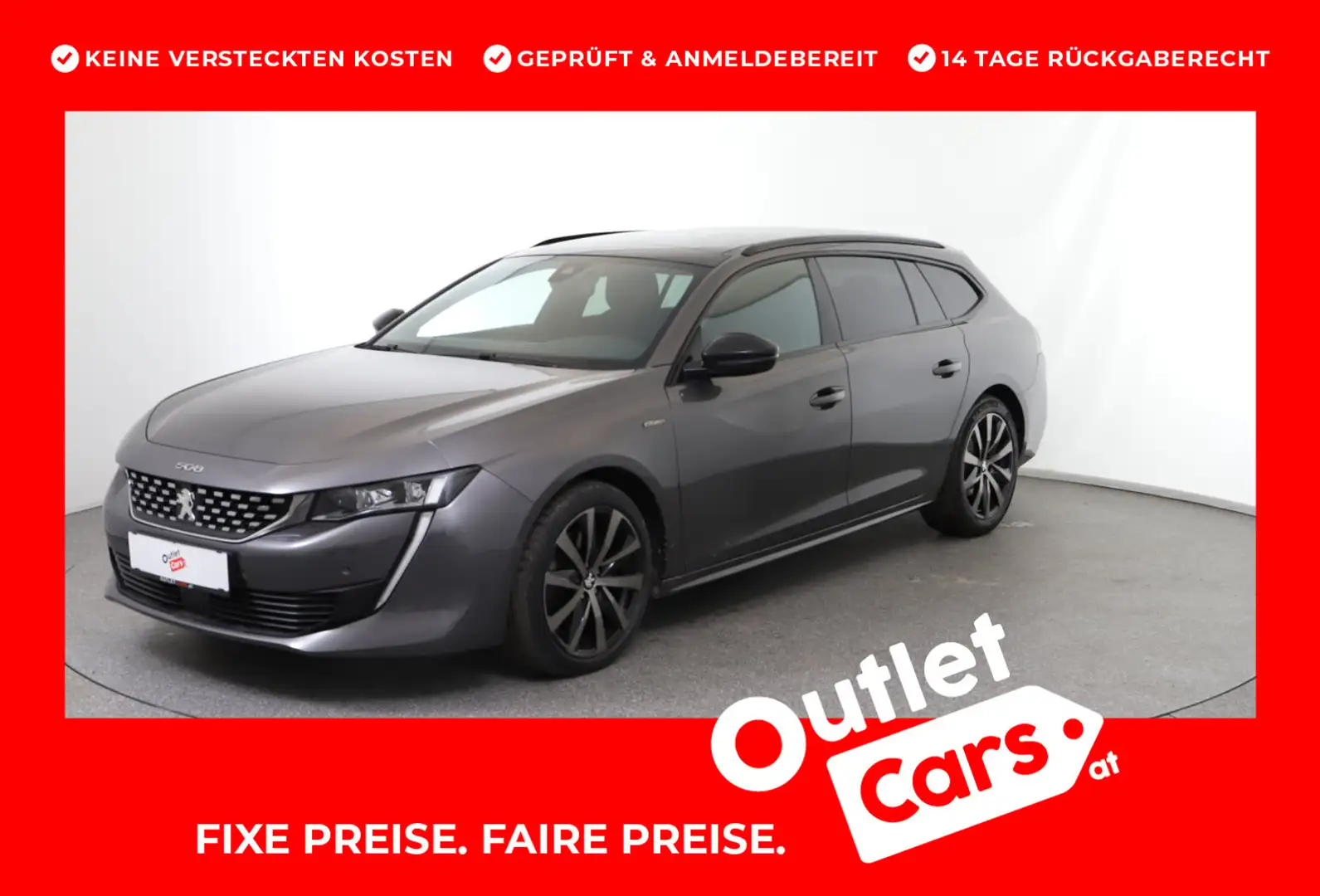 Peugeot 508 SW 2,0 BlueHDi 160 EAT8 S&S GT Line Aut. Grau - 1