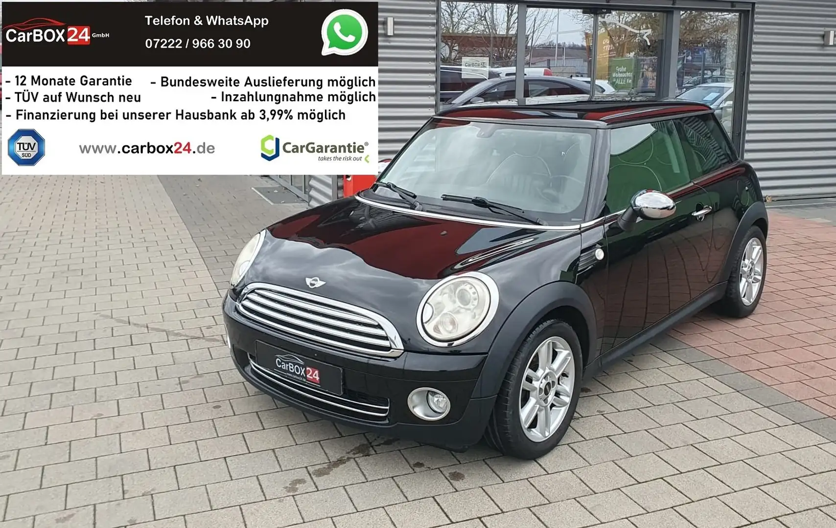 MINI One Automatik, Leder, TÜV+Service NEU Fekete - 1