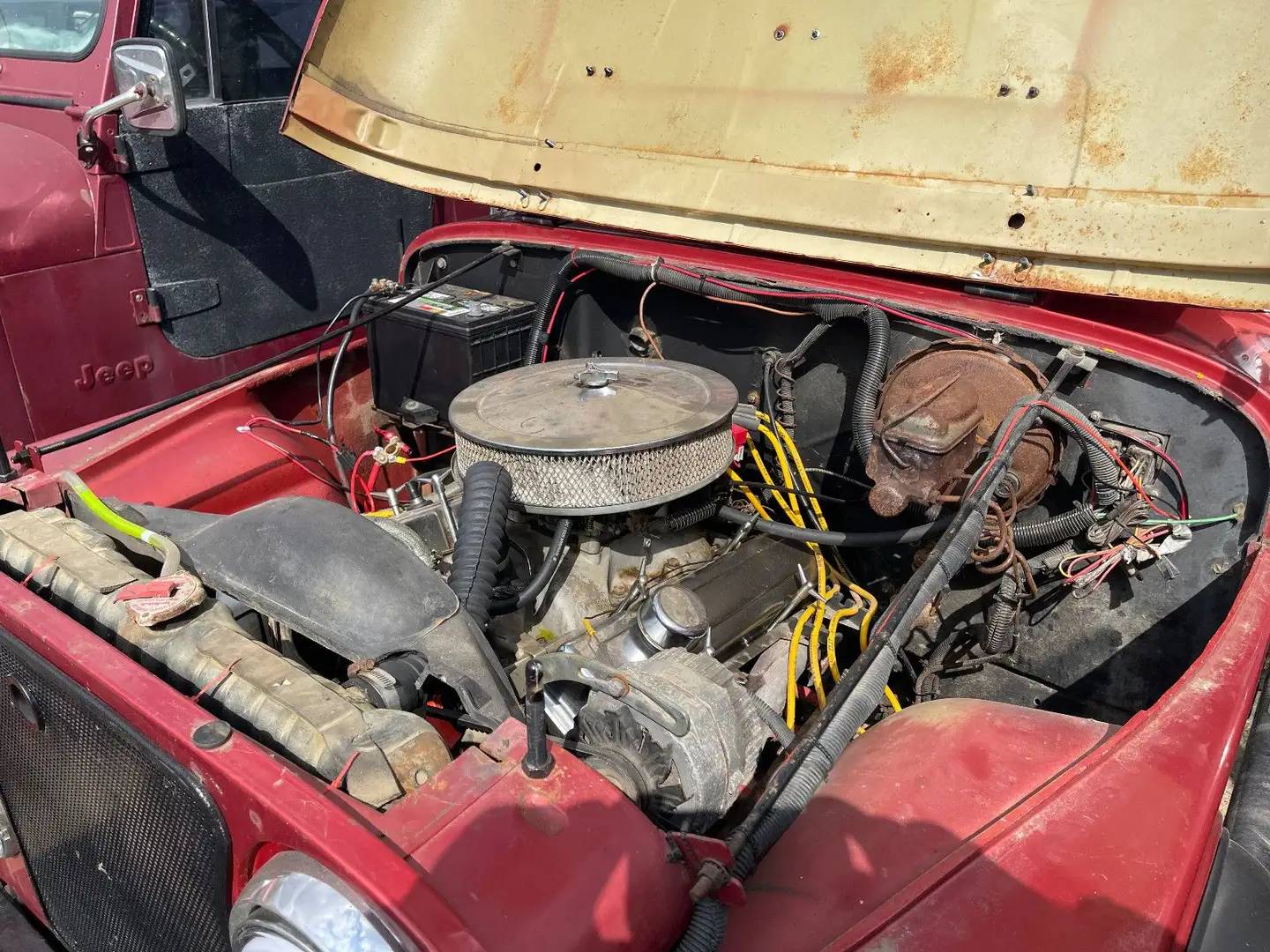 Jeep CJ-5 V8 GM 350 mit Automatik TH350 Rojo - 2
